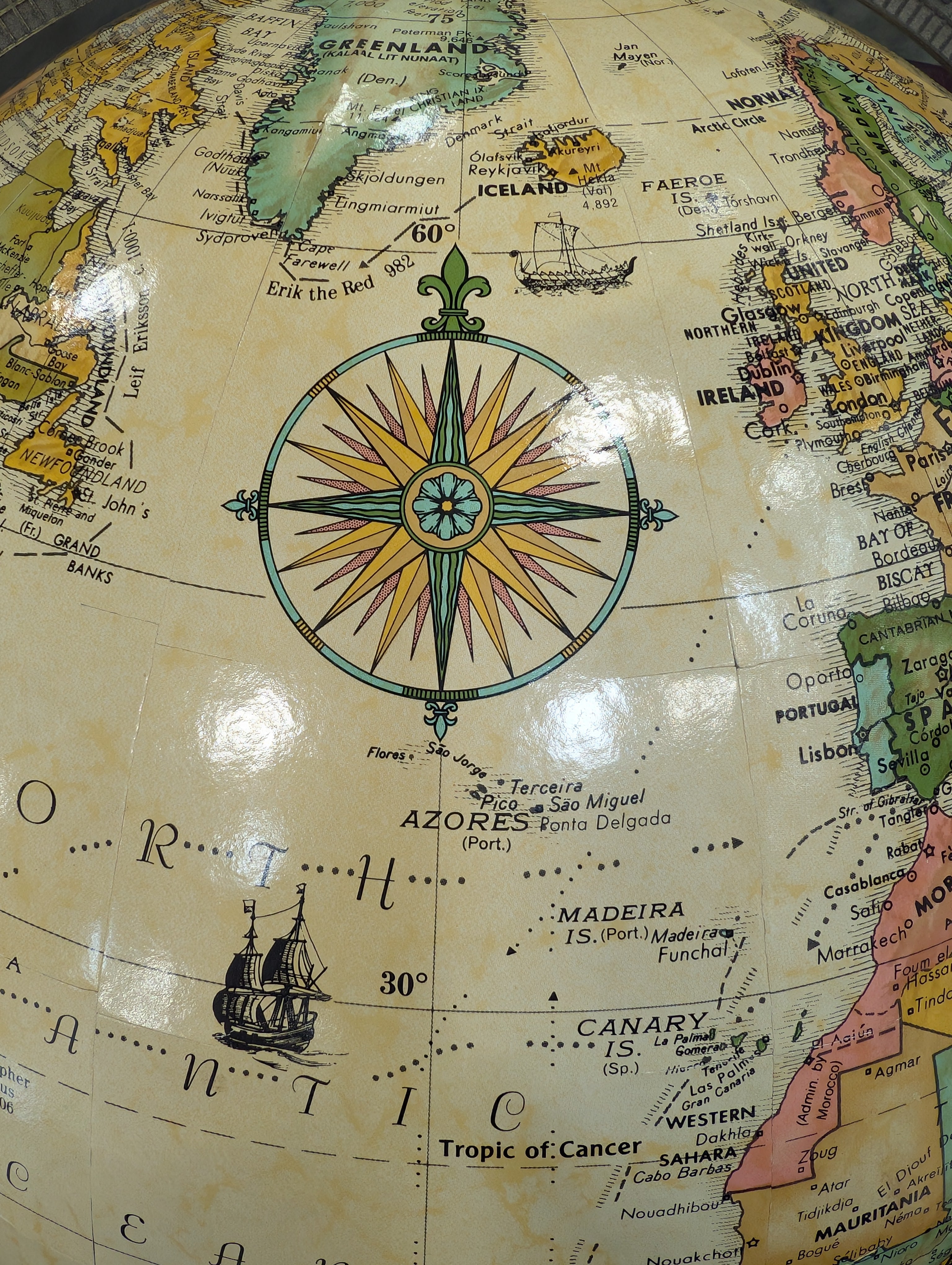 Replogle World Classic Series 16 Inch Diameter Floor Globe