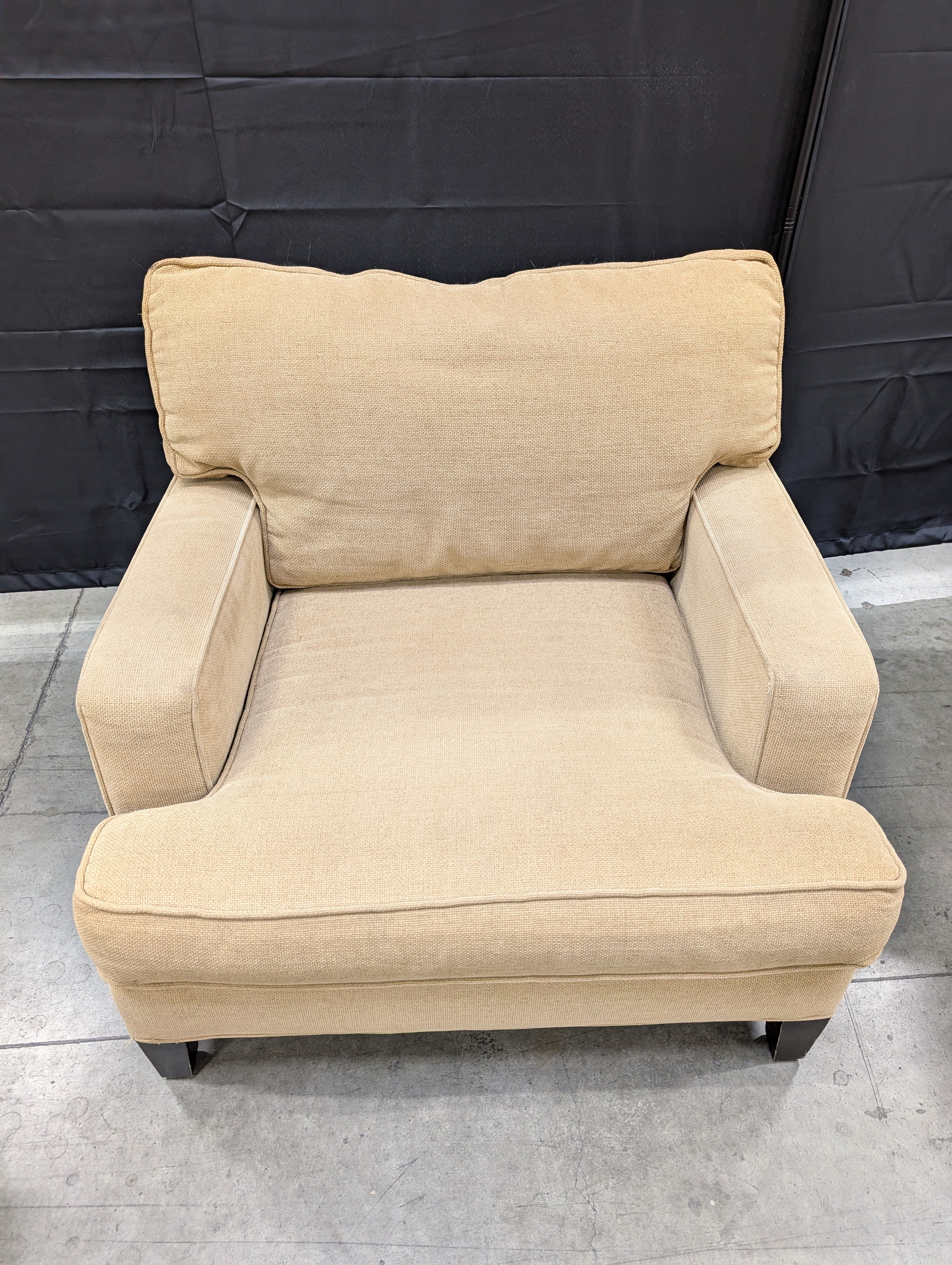 Neutral Tone Upholstered Arm Chair Component