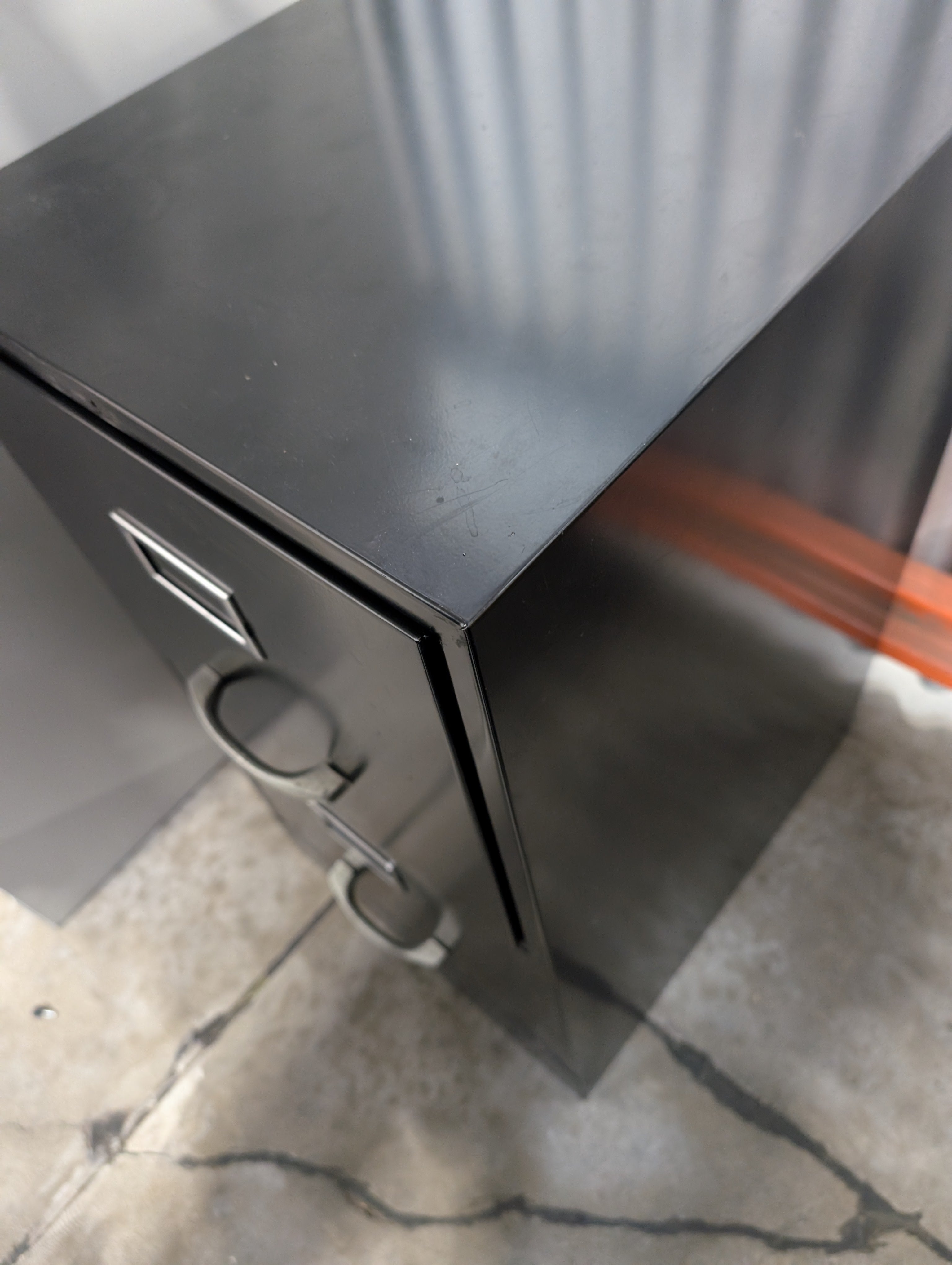 Warehouse sale --Sturdy Black 2-Drawer Filing Cabinet
