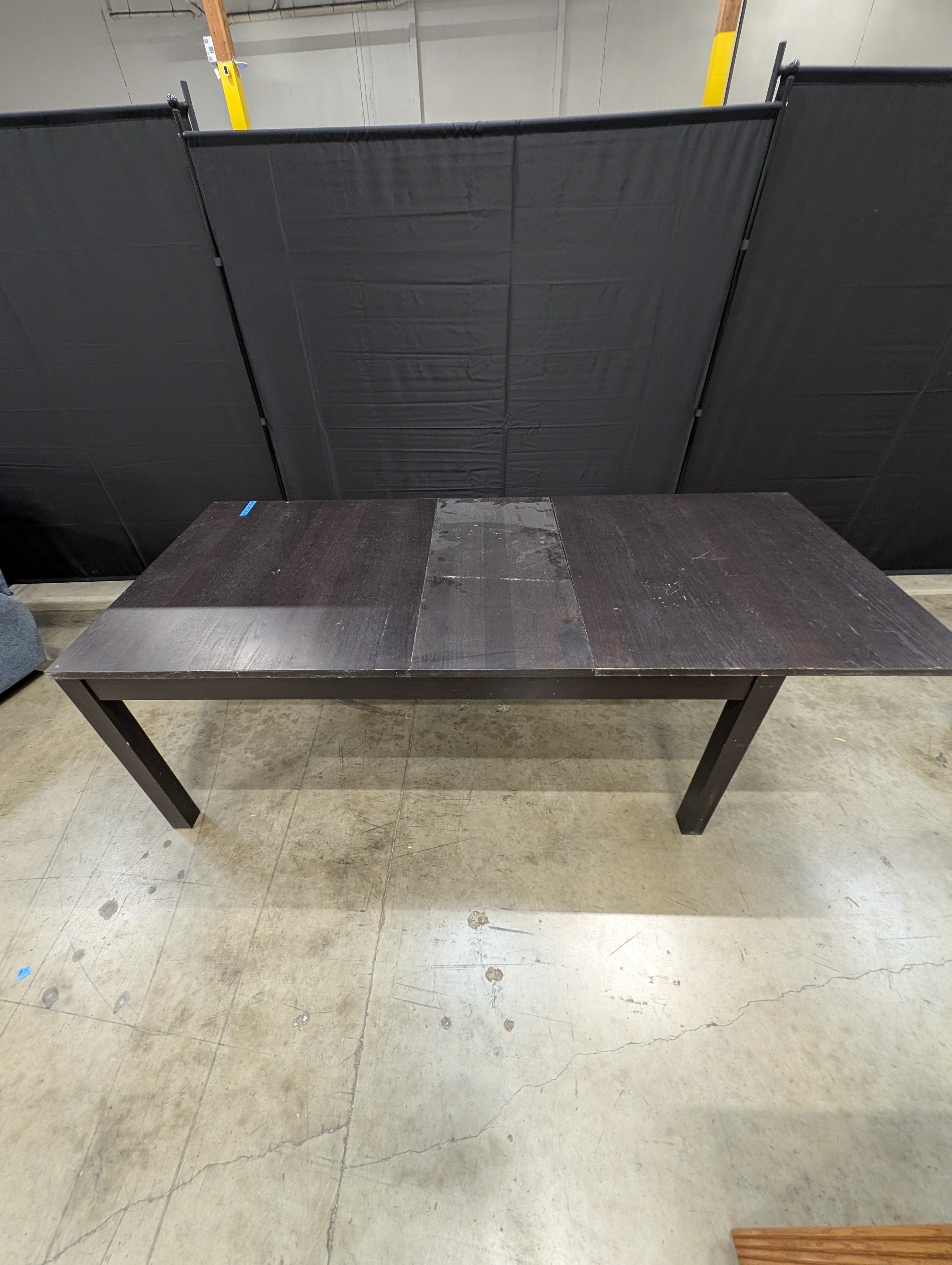 Dark Wood Rectangular IKEA Dining Table