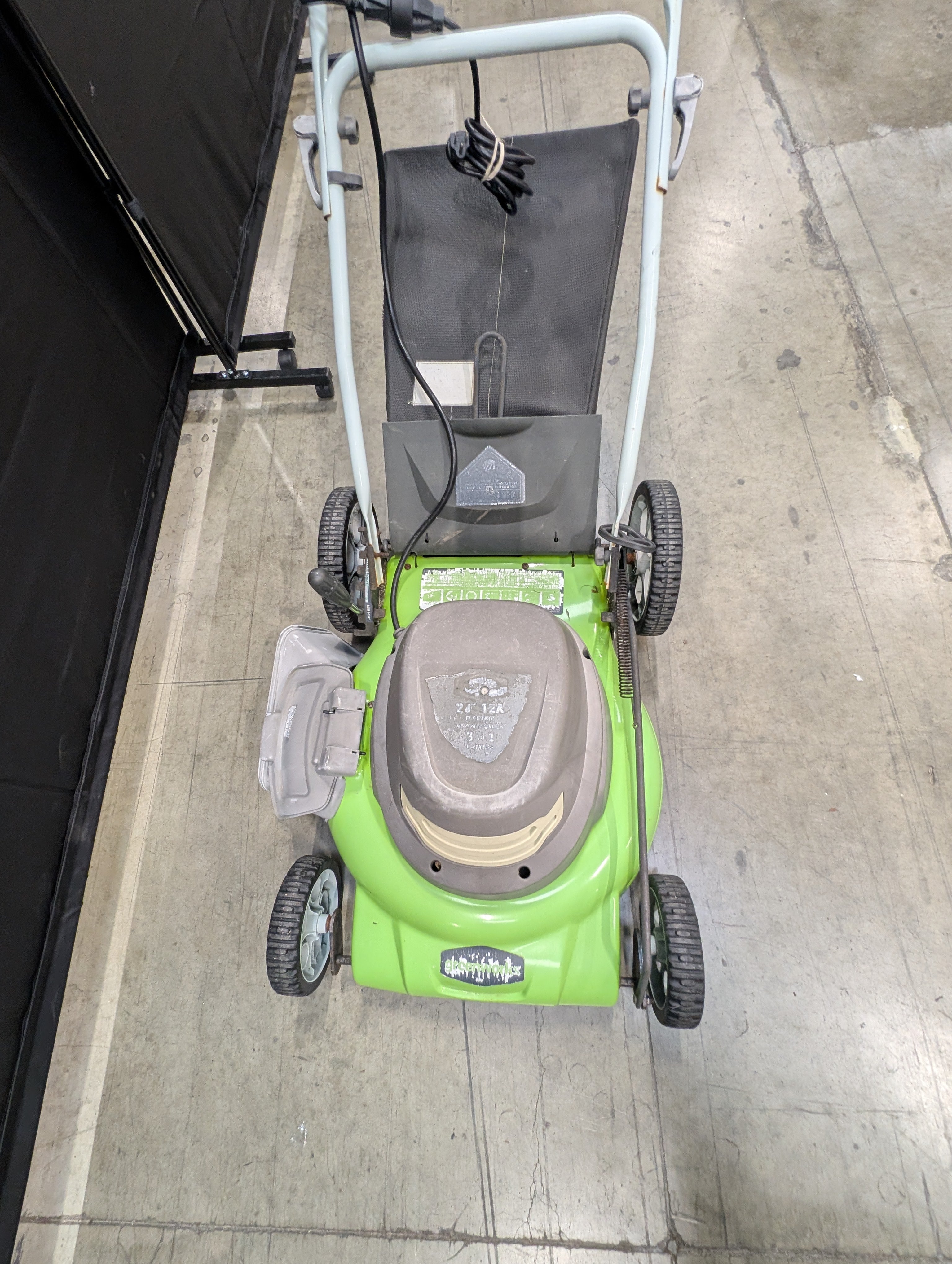 Used Greenworks 2412 Corded Electric Push Lawn Mower