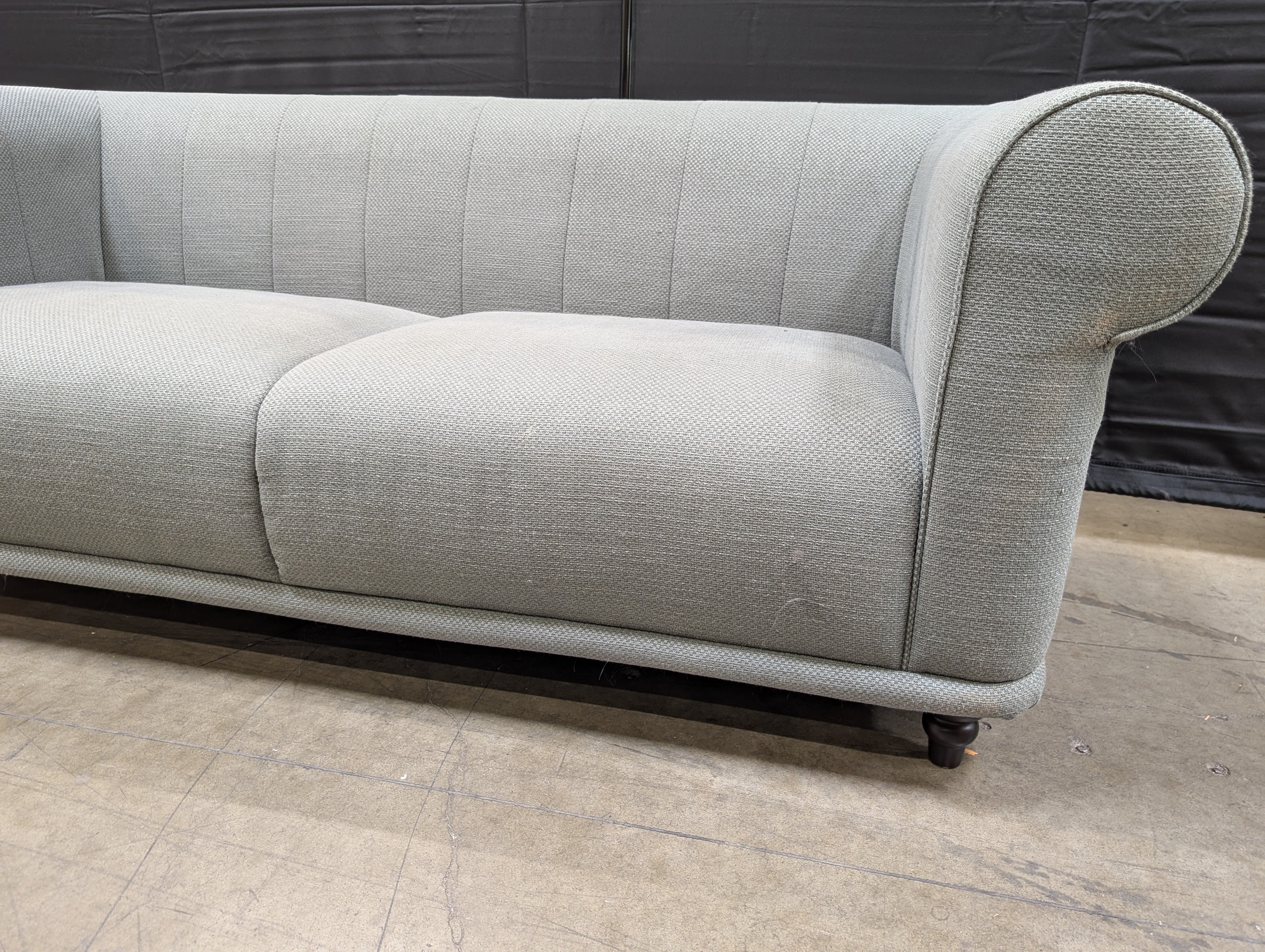 Modern Ikea Two-Seater Sofa with Curved Arms