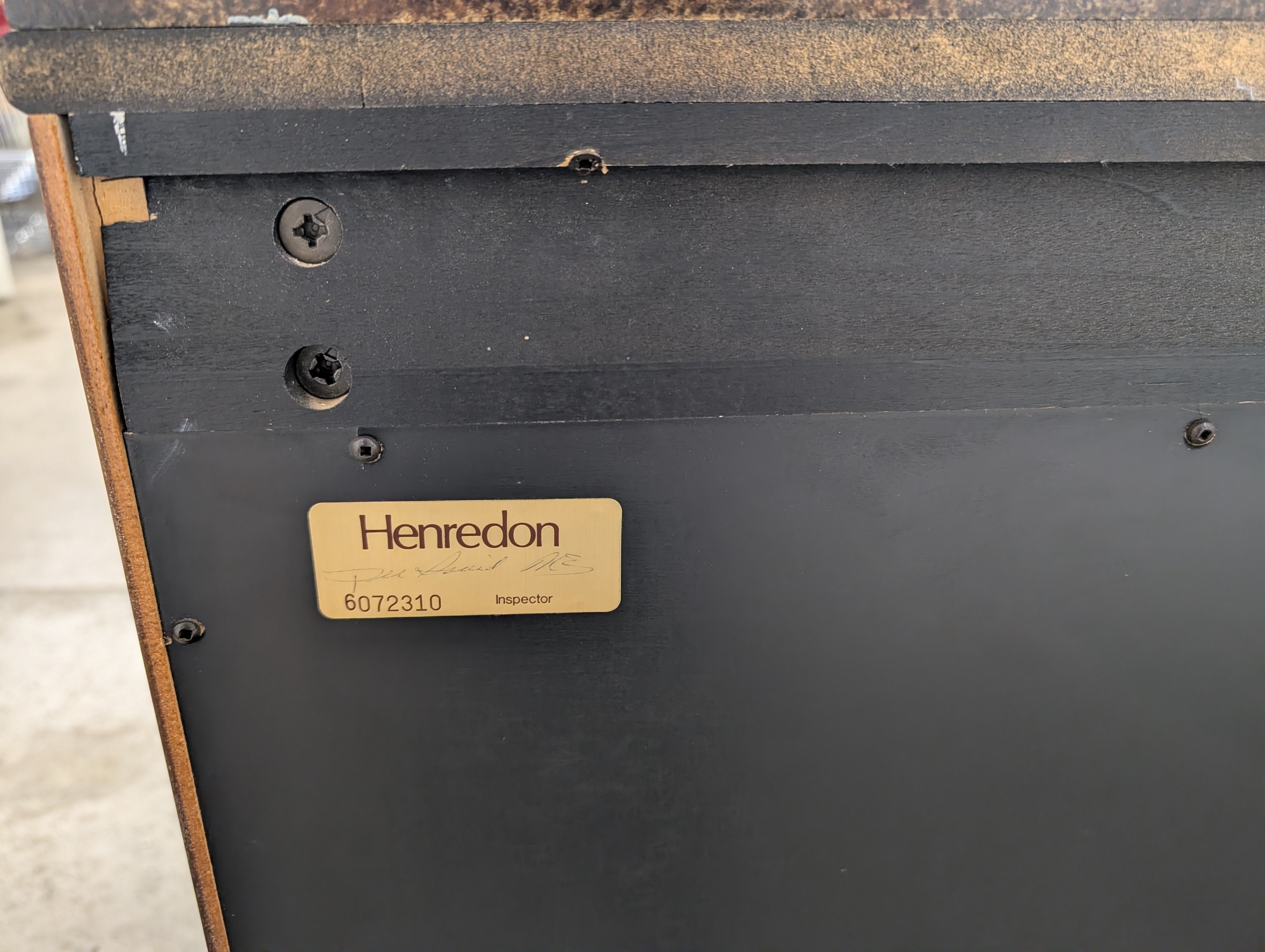 Contemporary Henredon Dark Wood Six-Drawer Dresser