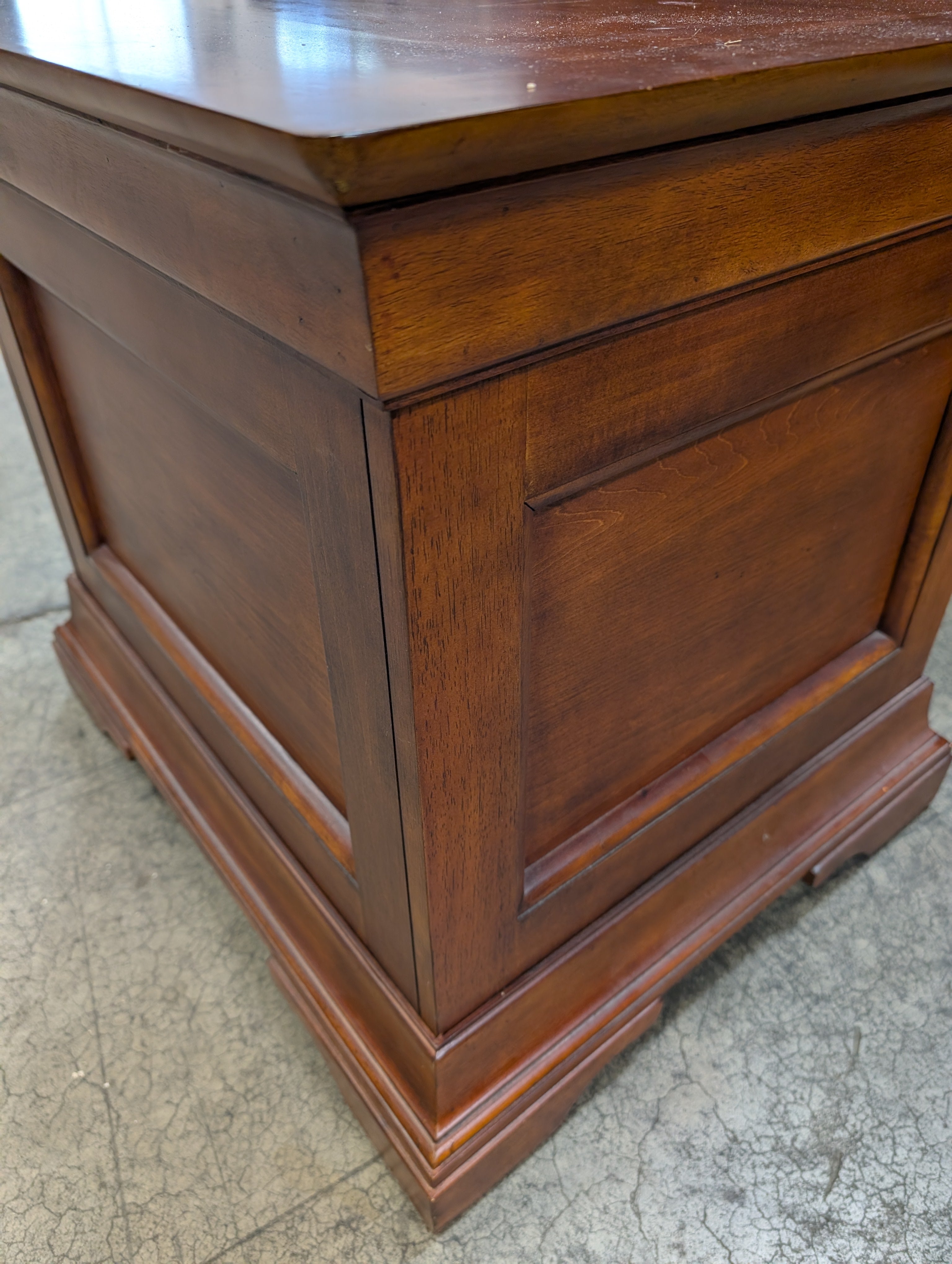 Traditional Dark Wood File Cabinet with Two Drawers