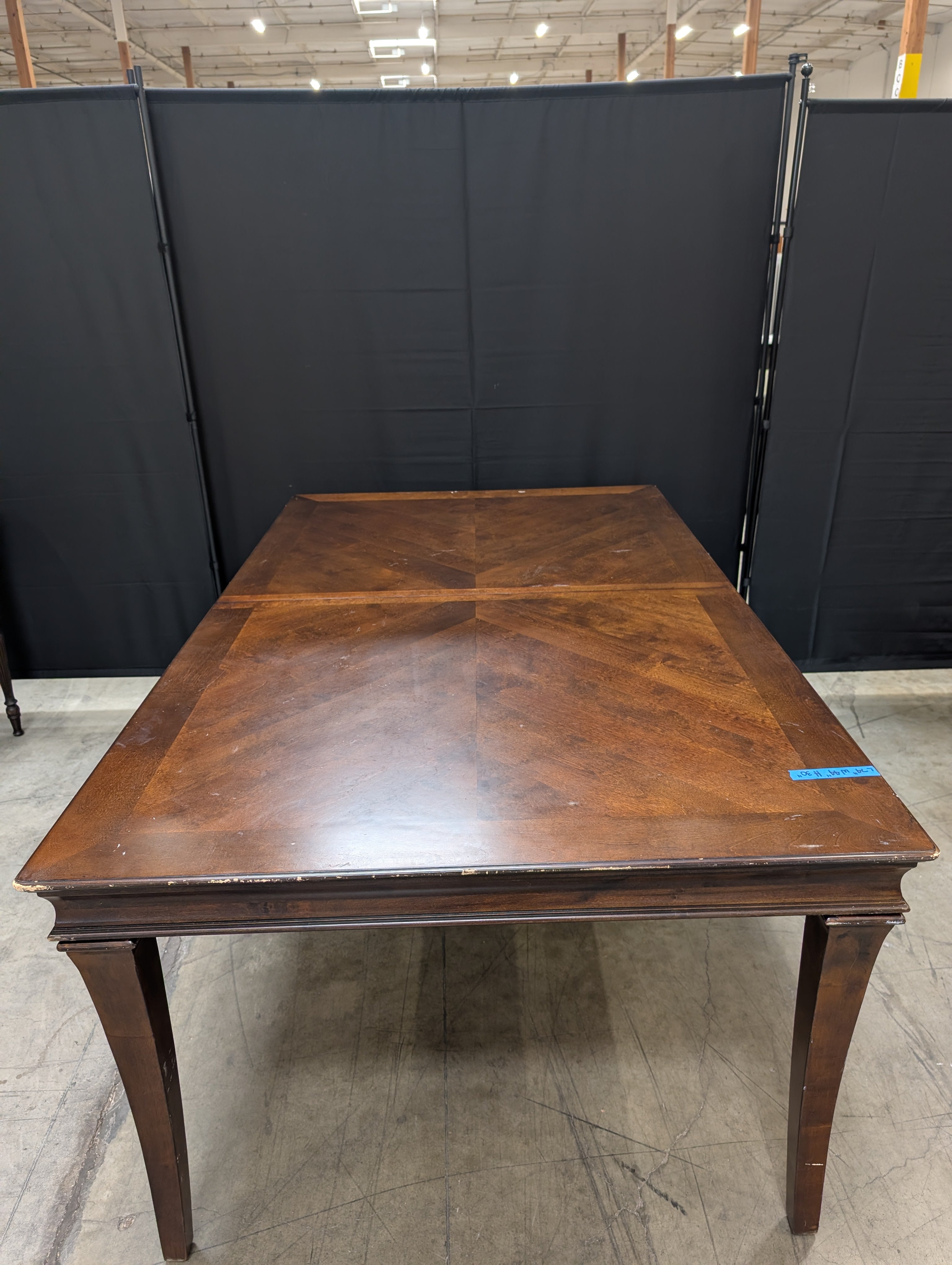 Traditional Dark Wood Dining Table