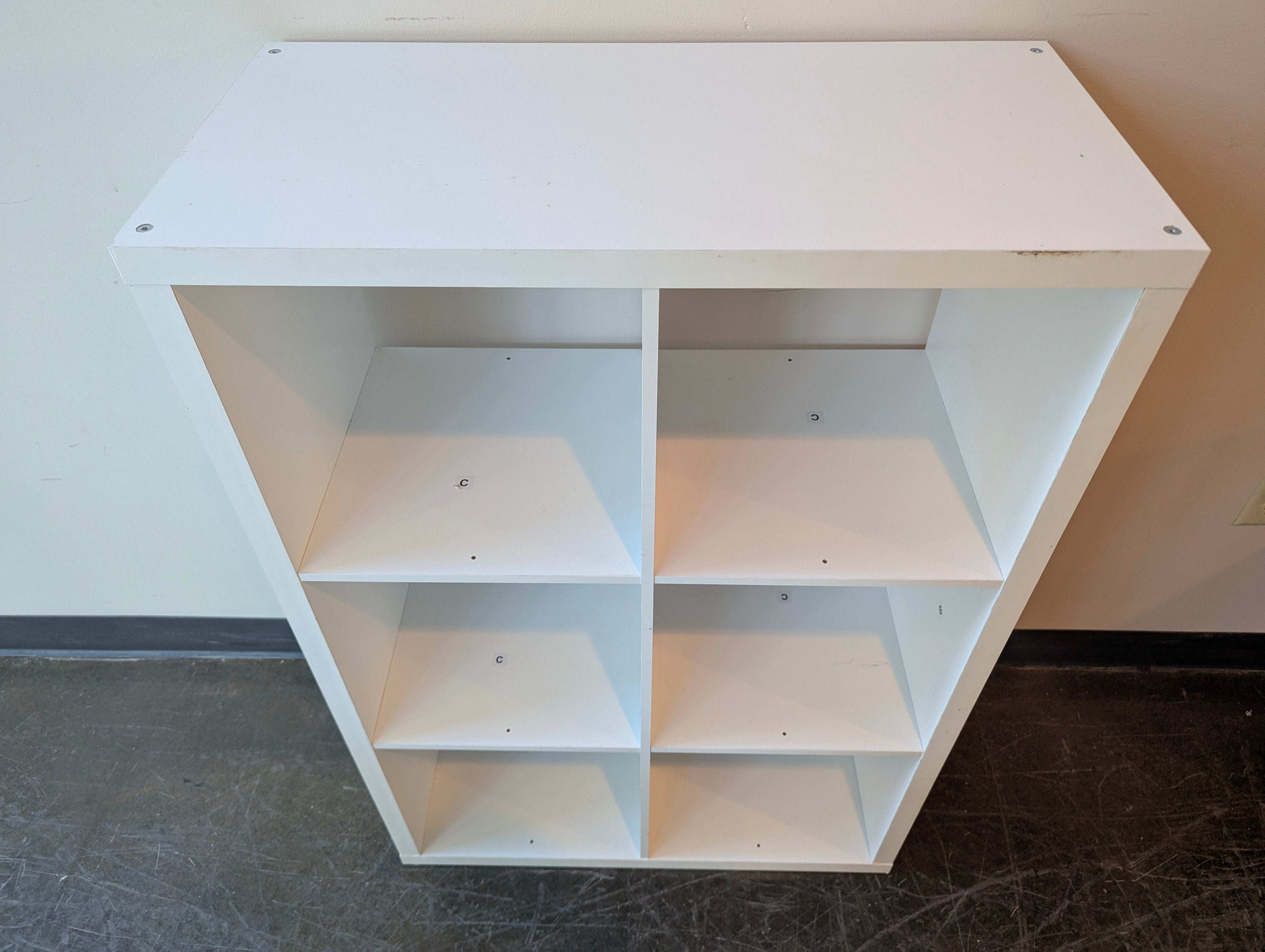 Modern White Wooden Cube Storage Shelf