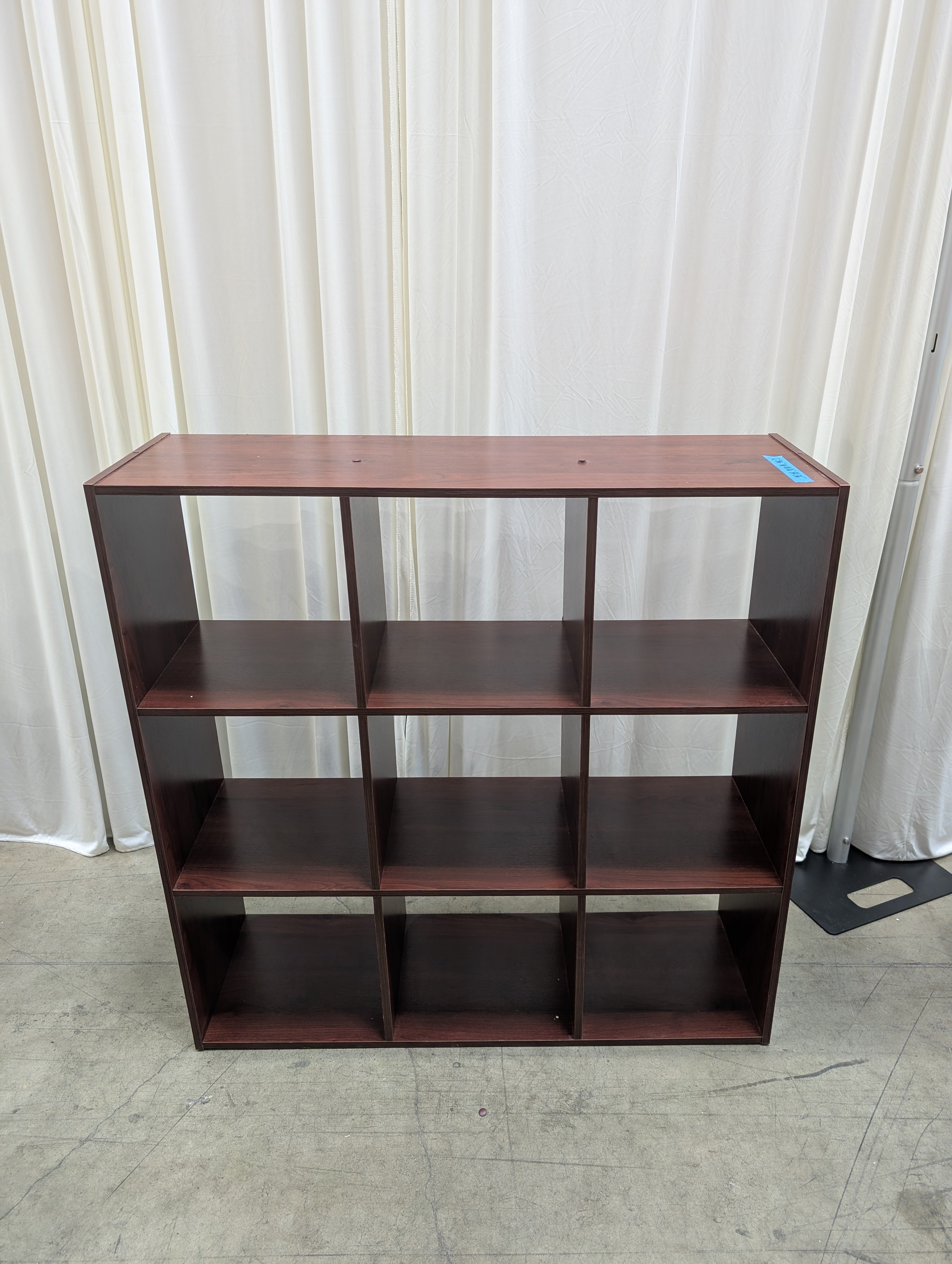 Dark Espresso Nine-Cube Bookcase in Laminate