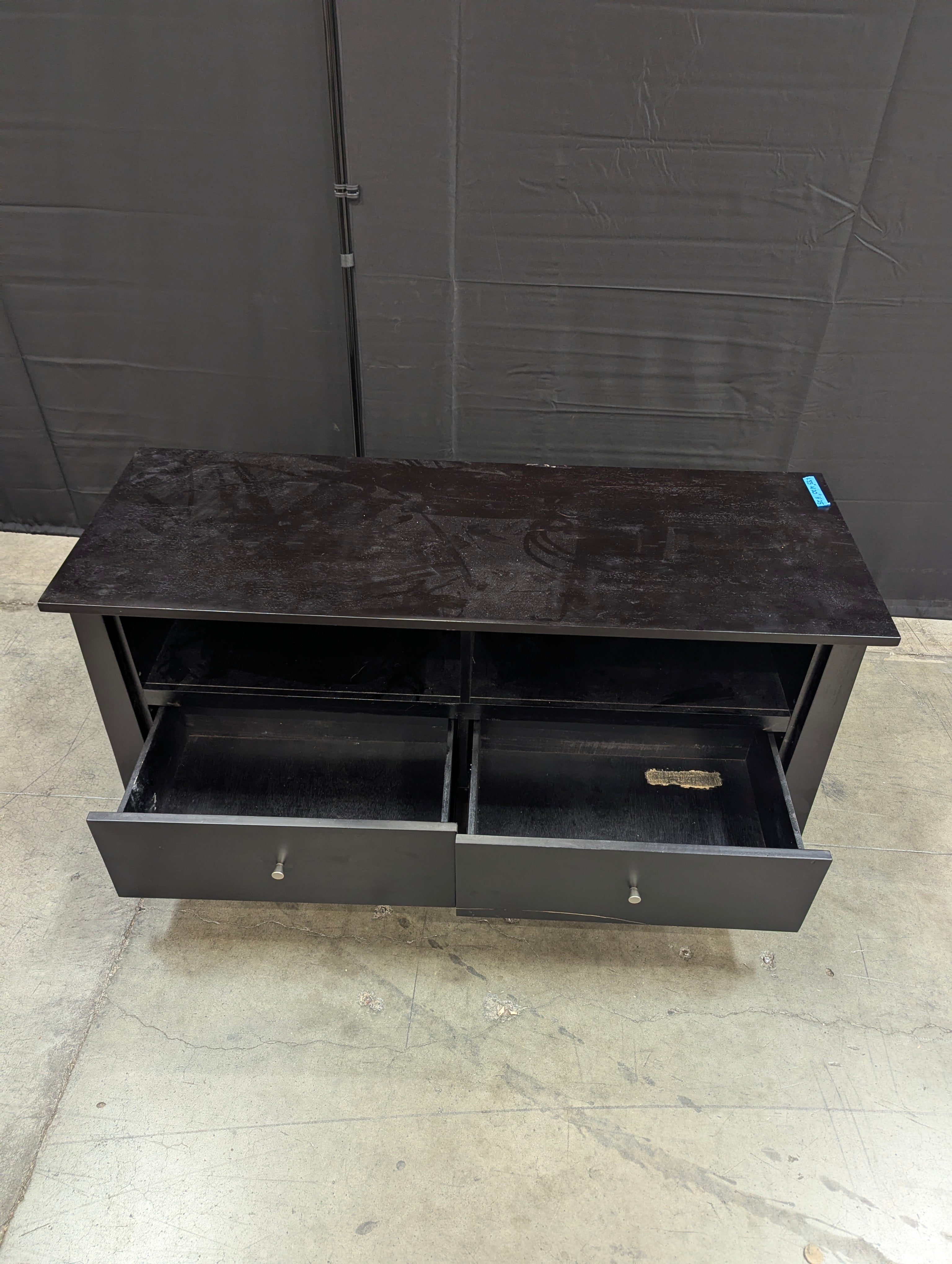 Dark Espresso Finish Media Console with Storage Drawers