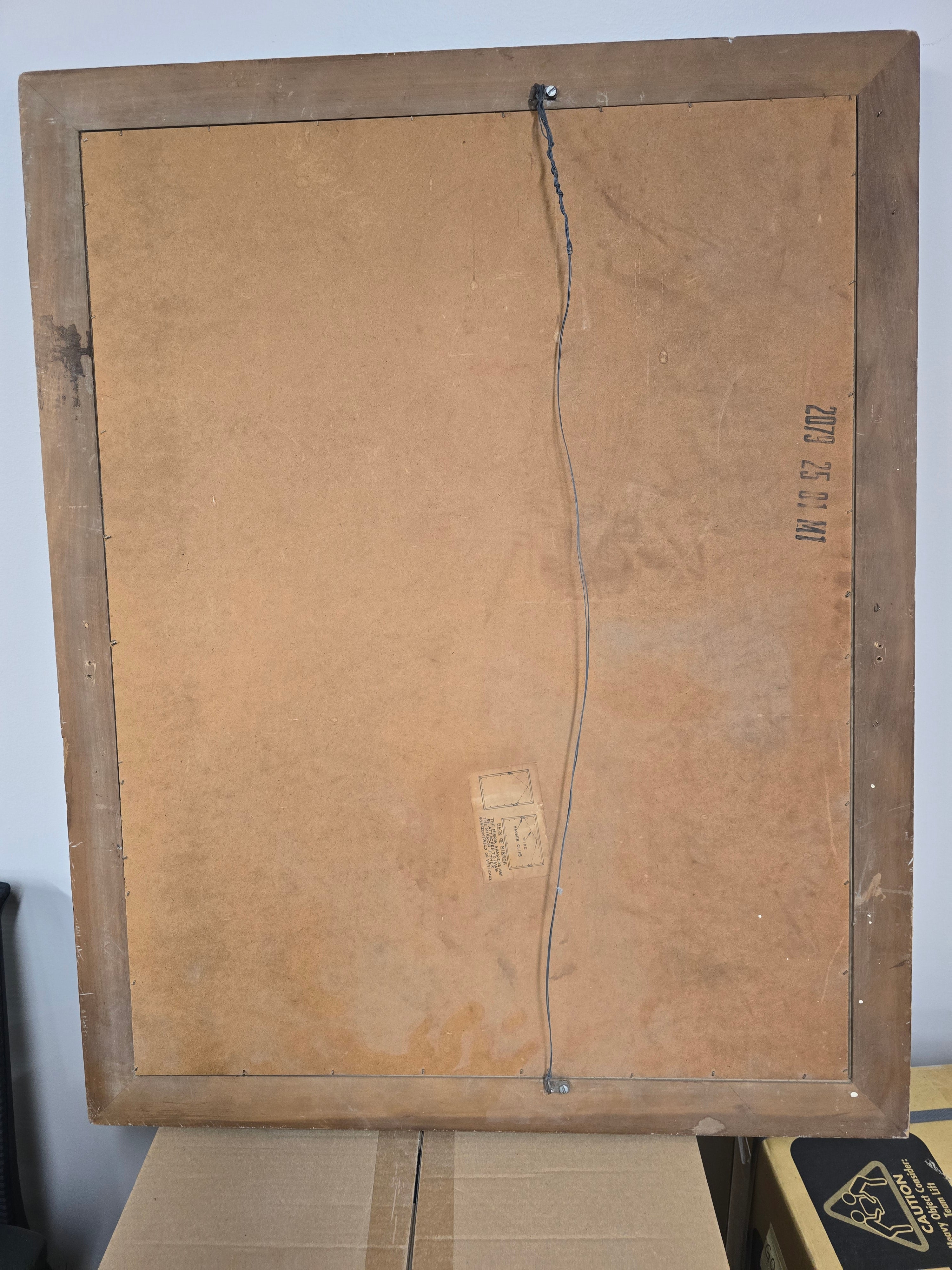 Antique Hardwood Mirror