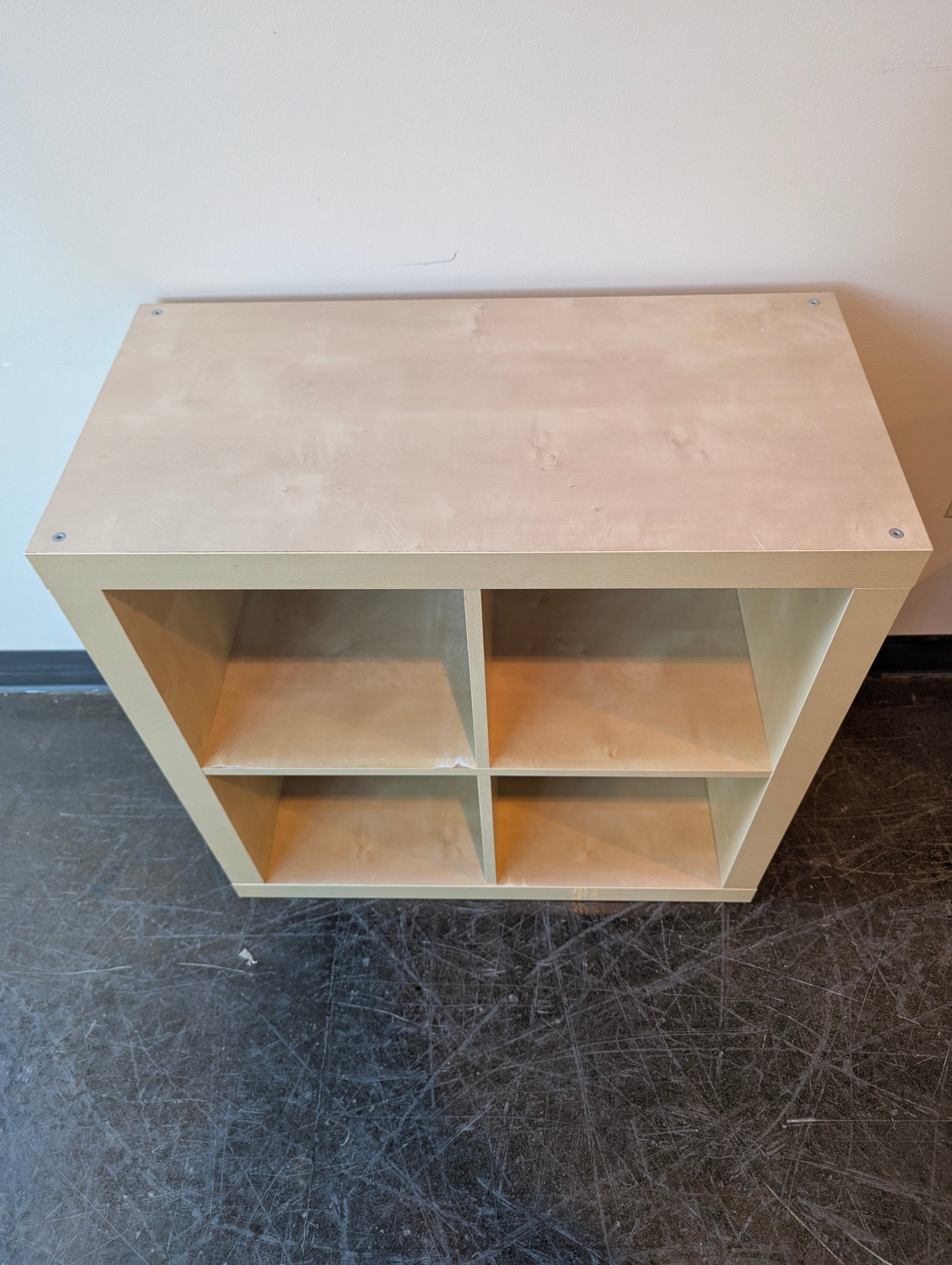 Light Wood 4 Cubes Storage Unit