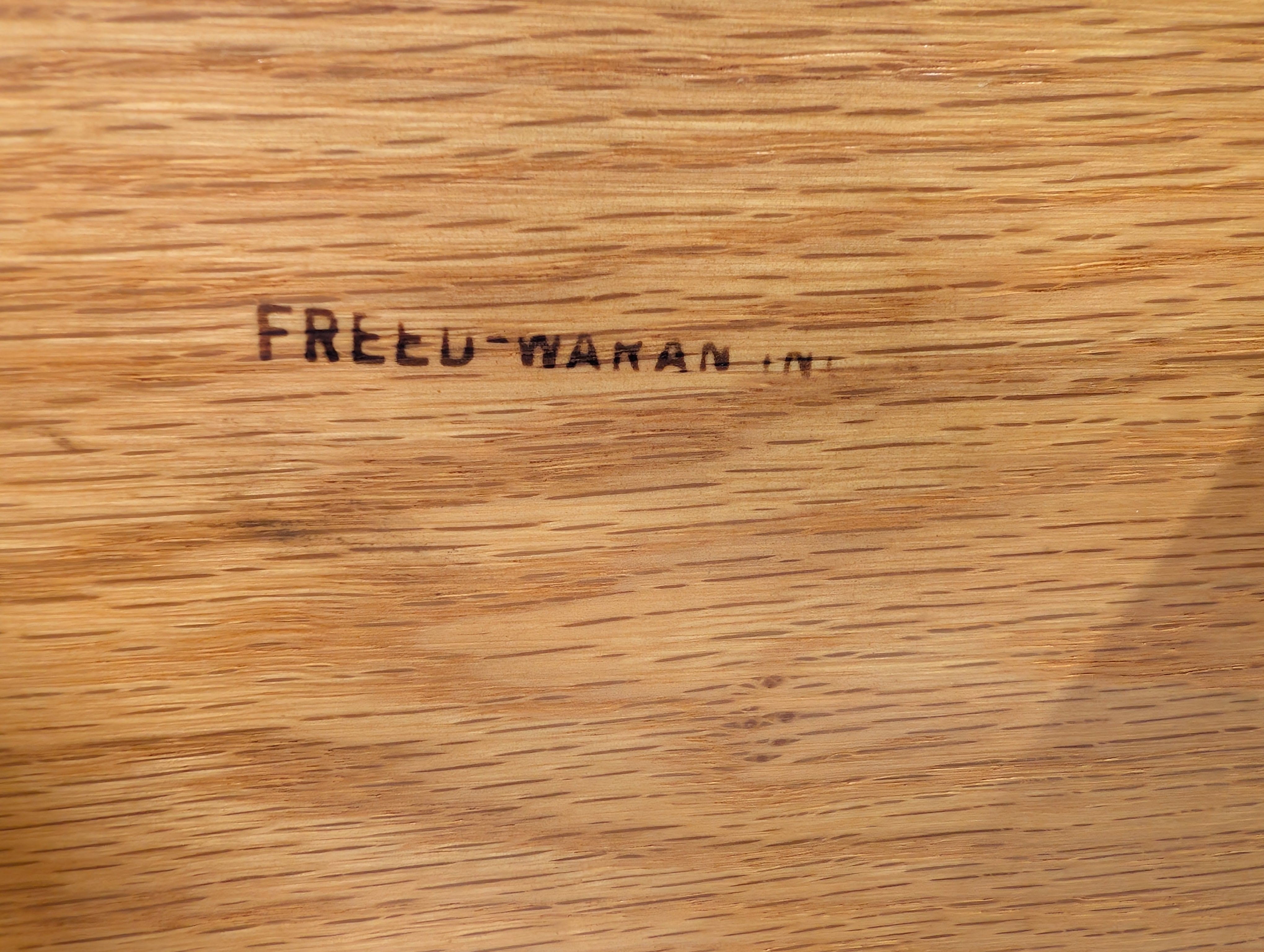 Freed Waren inc. Dark Wood Credenza with Carved Fronts