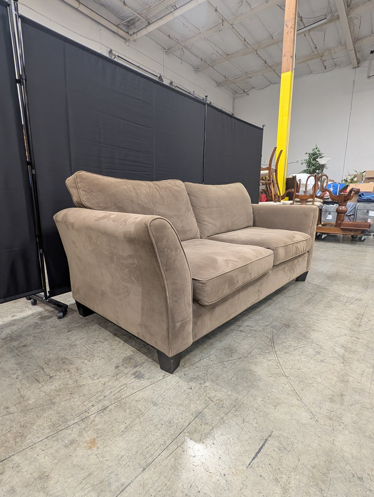 Comfortable Brown SAHARA Home Collection Two-Seater Sofa