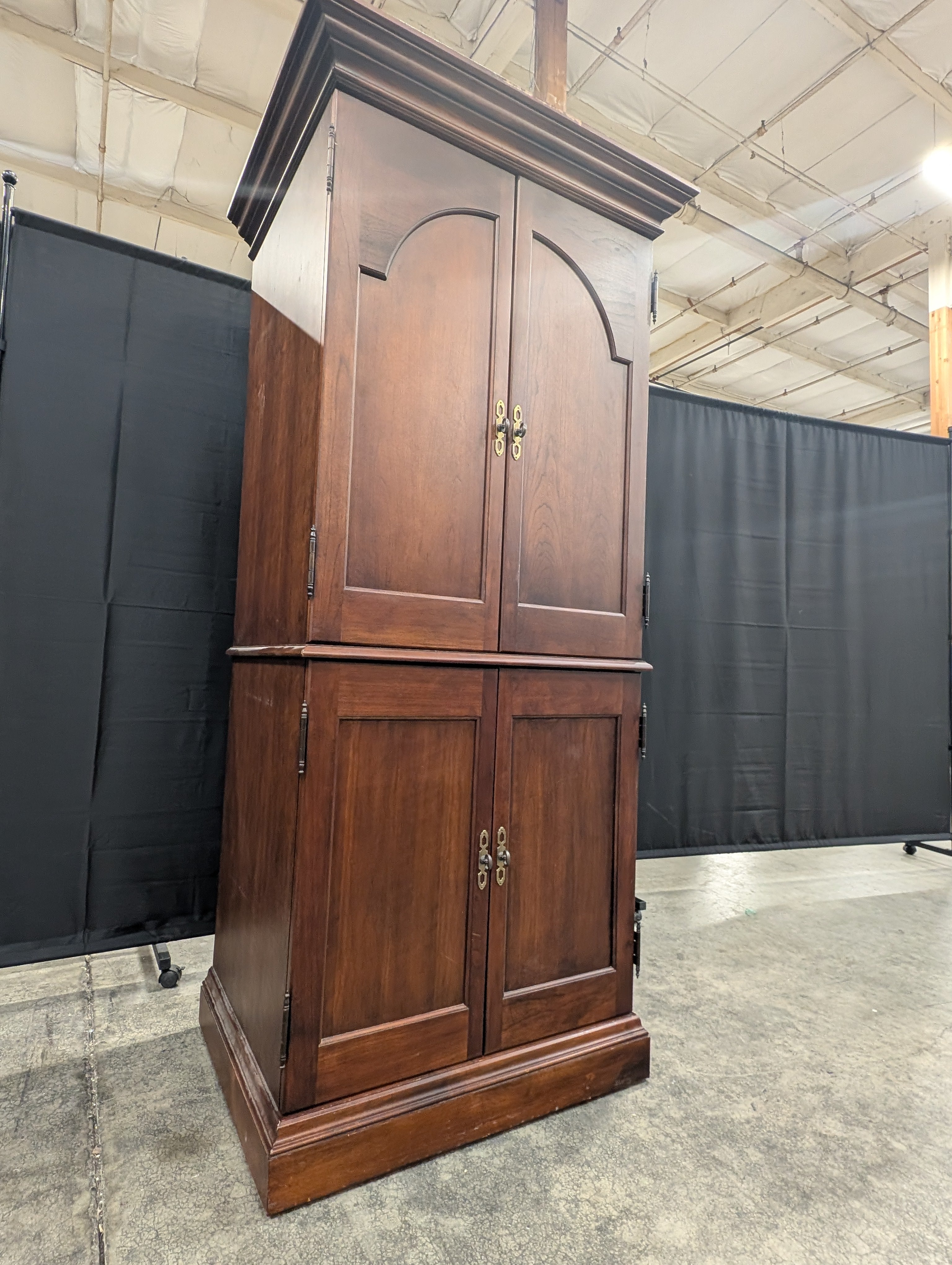 Dark Wood HEKMAN TV Armoire Cabinet