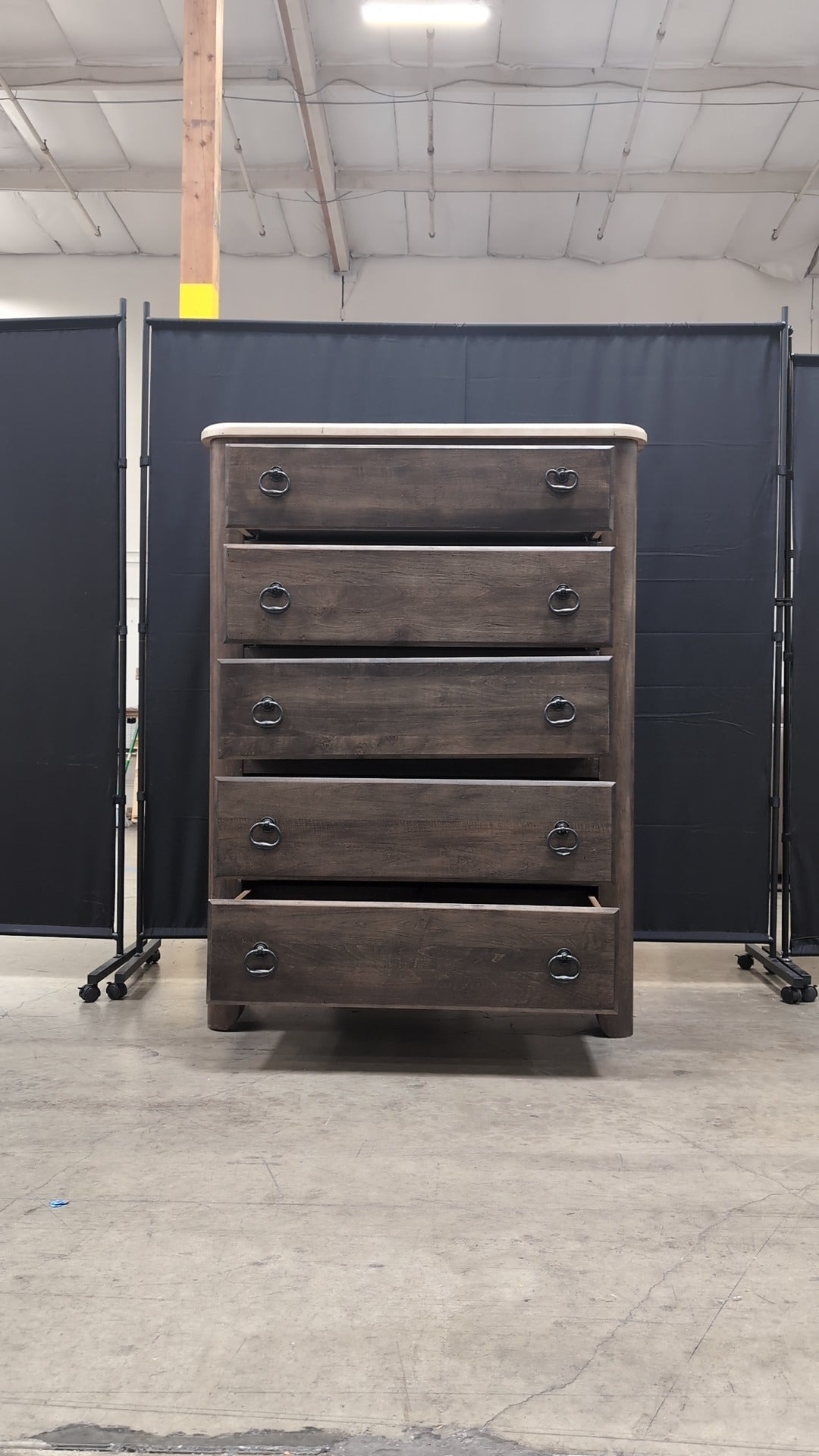 Bassett Furniture Five-Drawer Dark Wood Chest 20150251