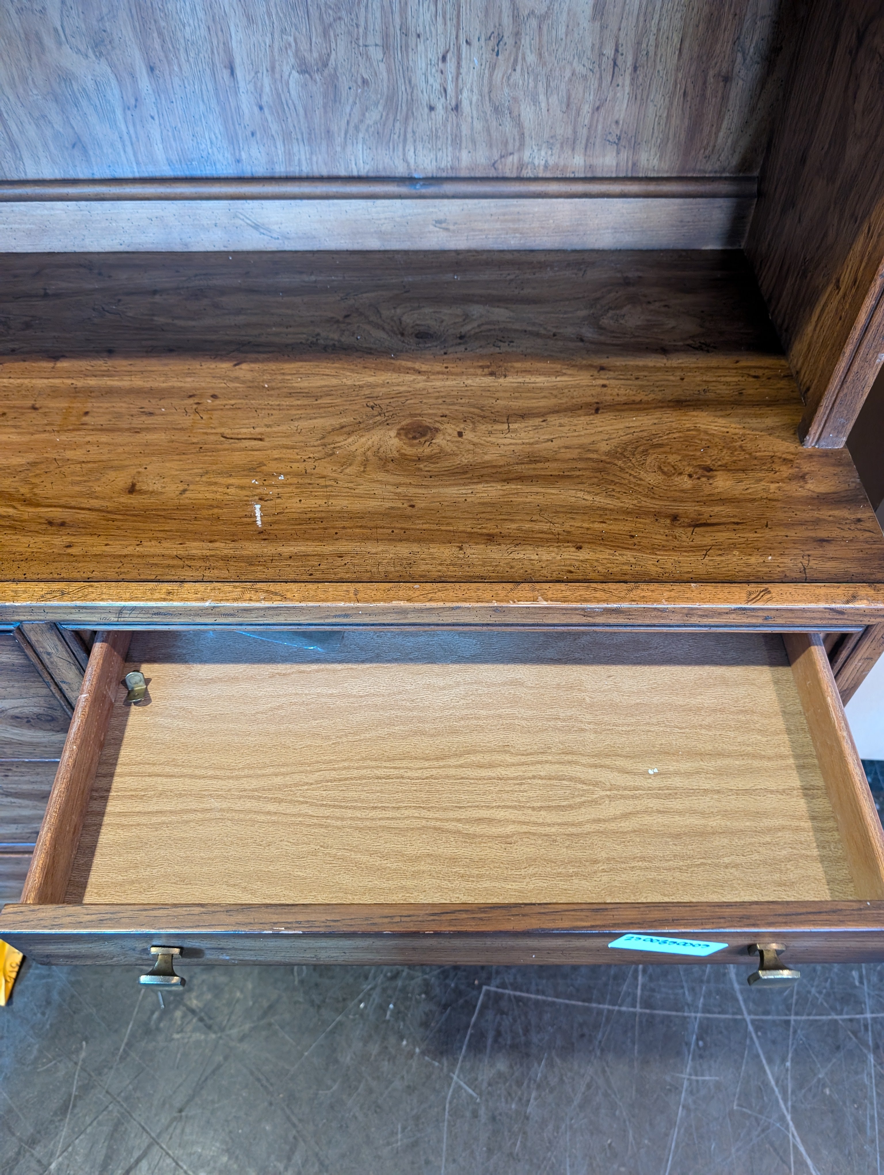 Drexel Heritage Wall Unit – Bookcase with Desk & File Cabinet Storage