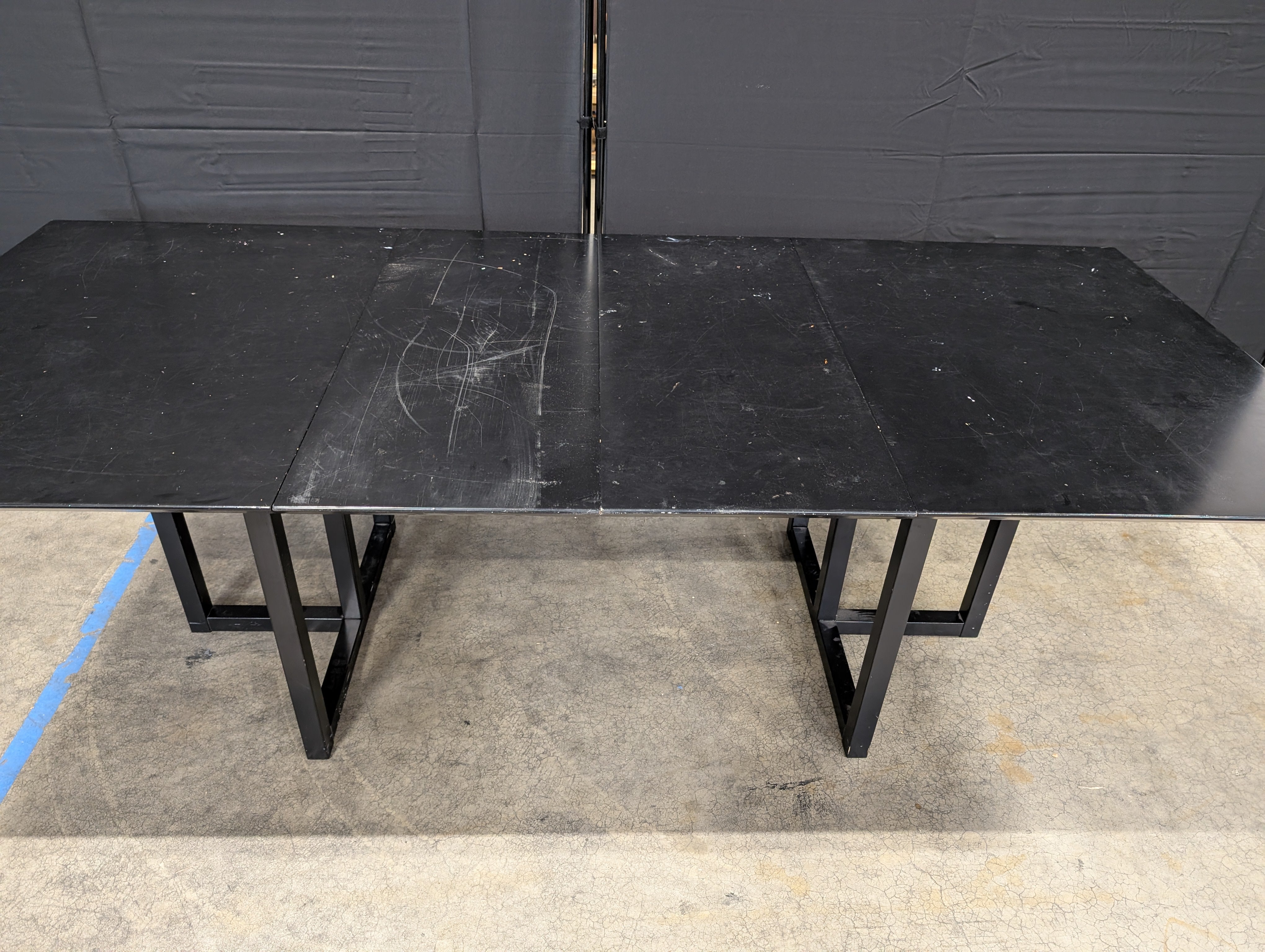 Used Black Rectangular Dining table