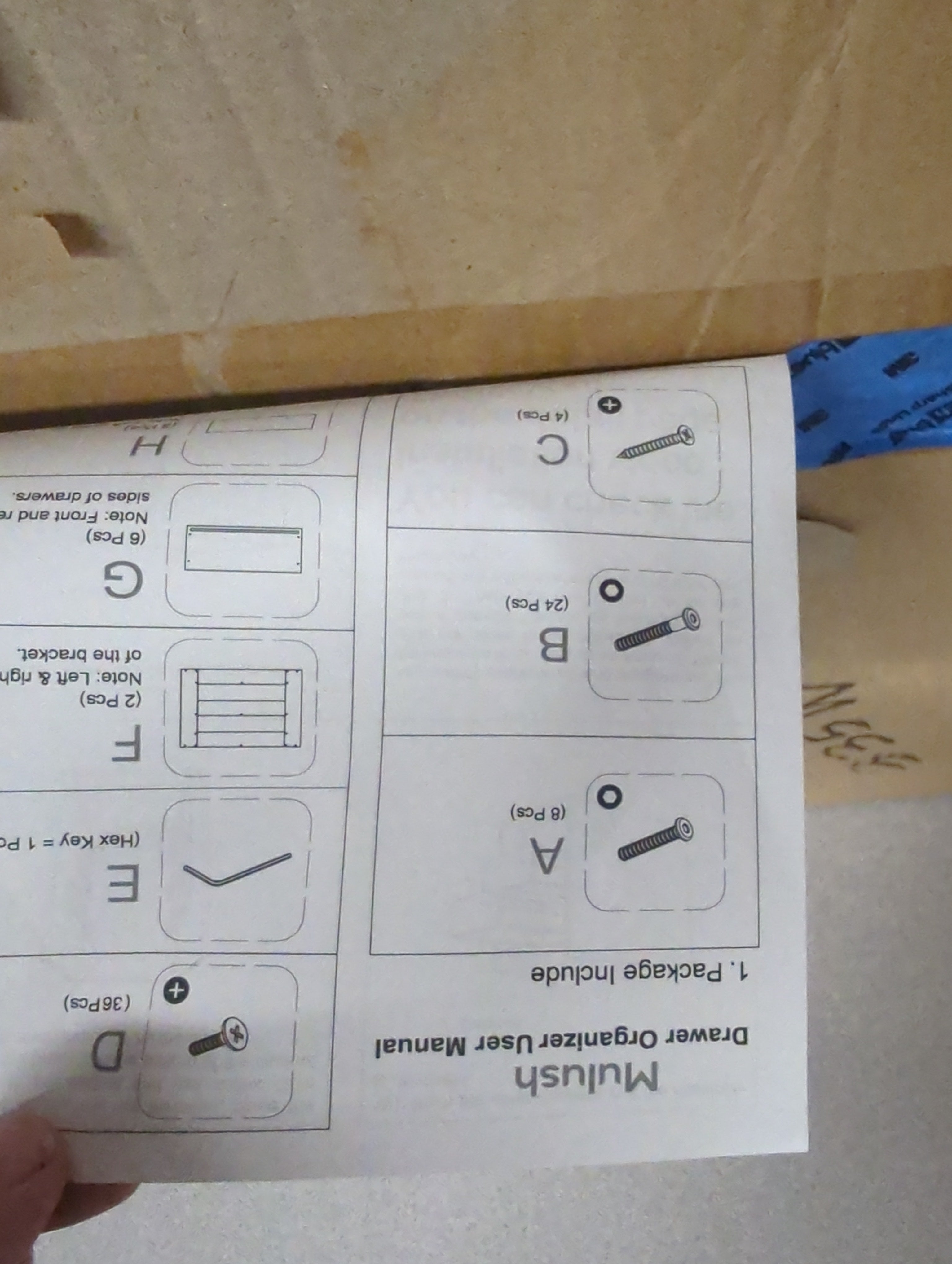 Mulush drawer organizer - new in box