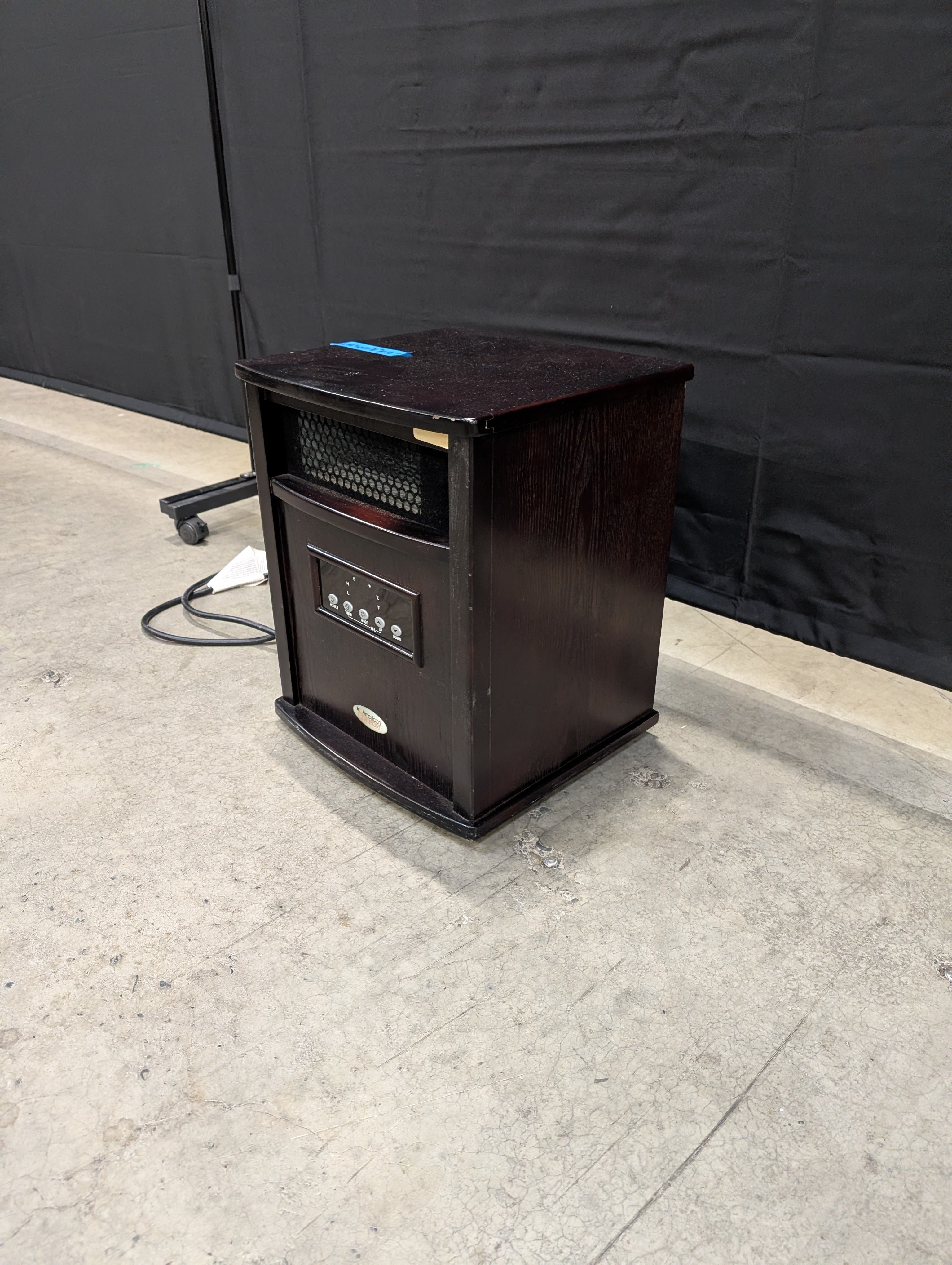 American Comfort Wood Cabinet Infrared Electric Space Heater