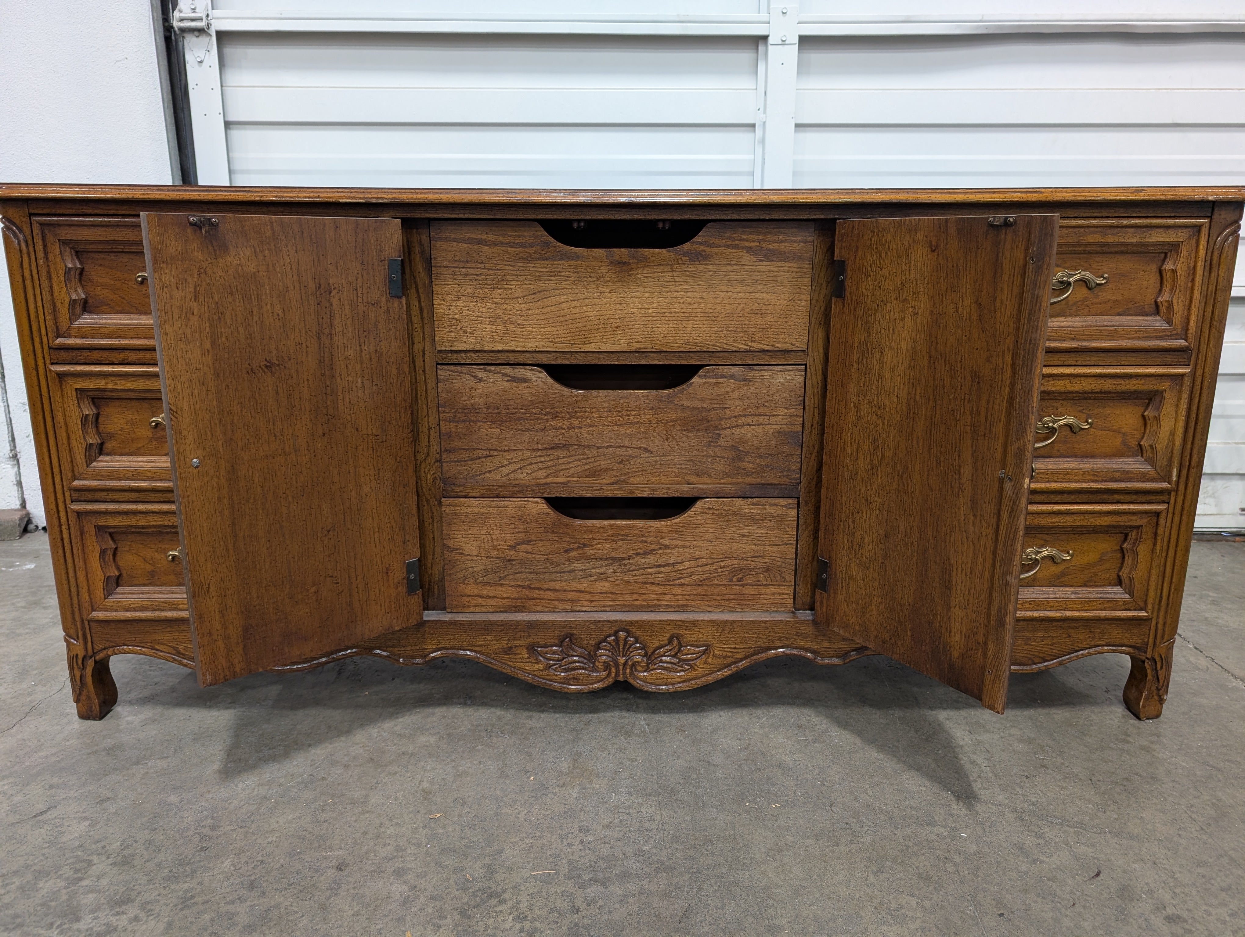 Vintage French Provincial Wood Dixie Dresser