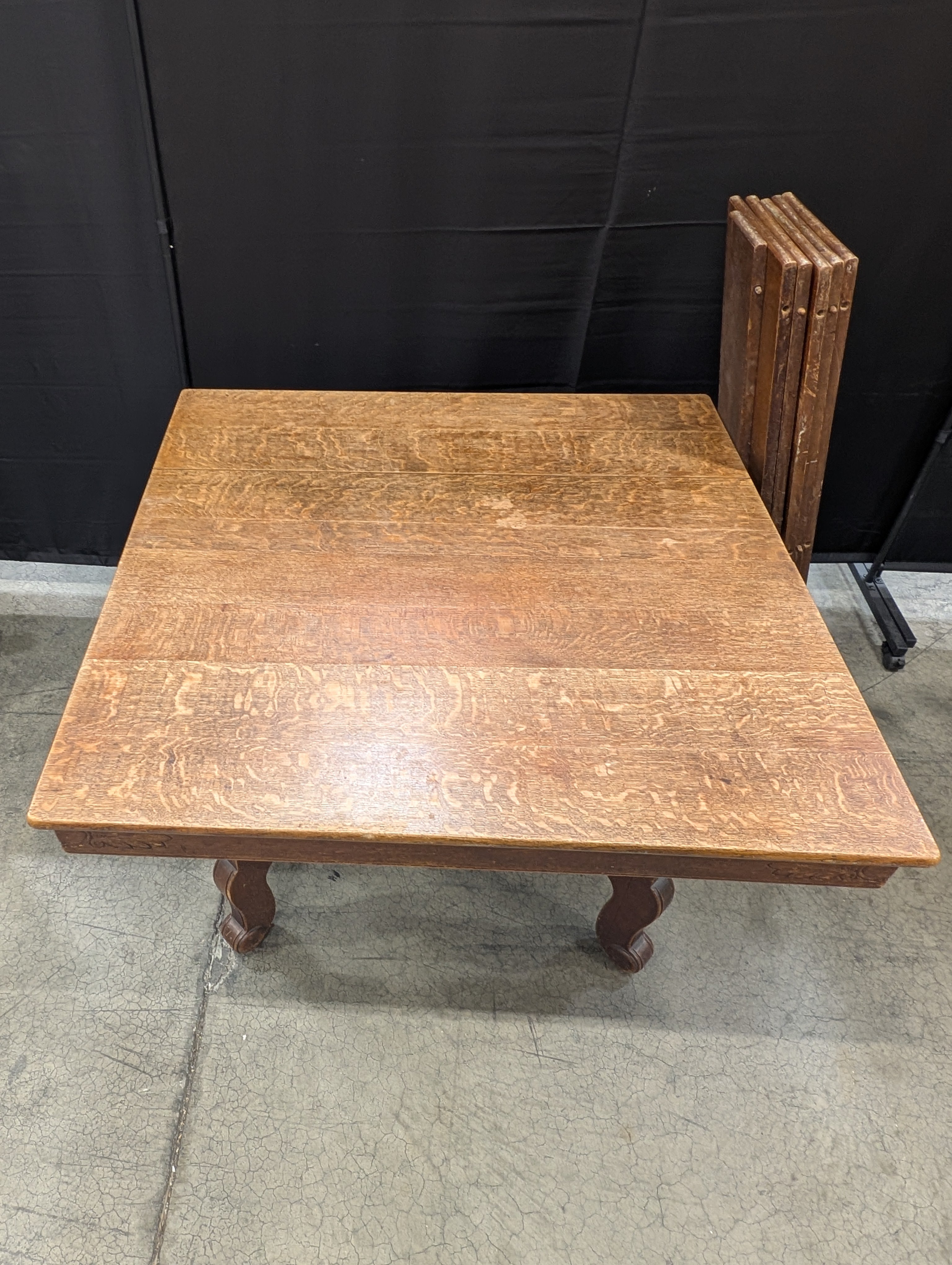 P. E. Routier Furniture Co. Carved Wood Extendable Dining Table