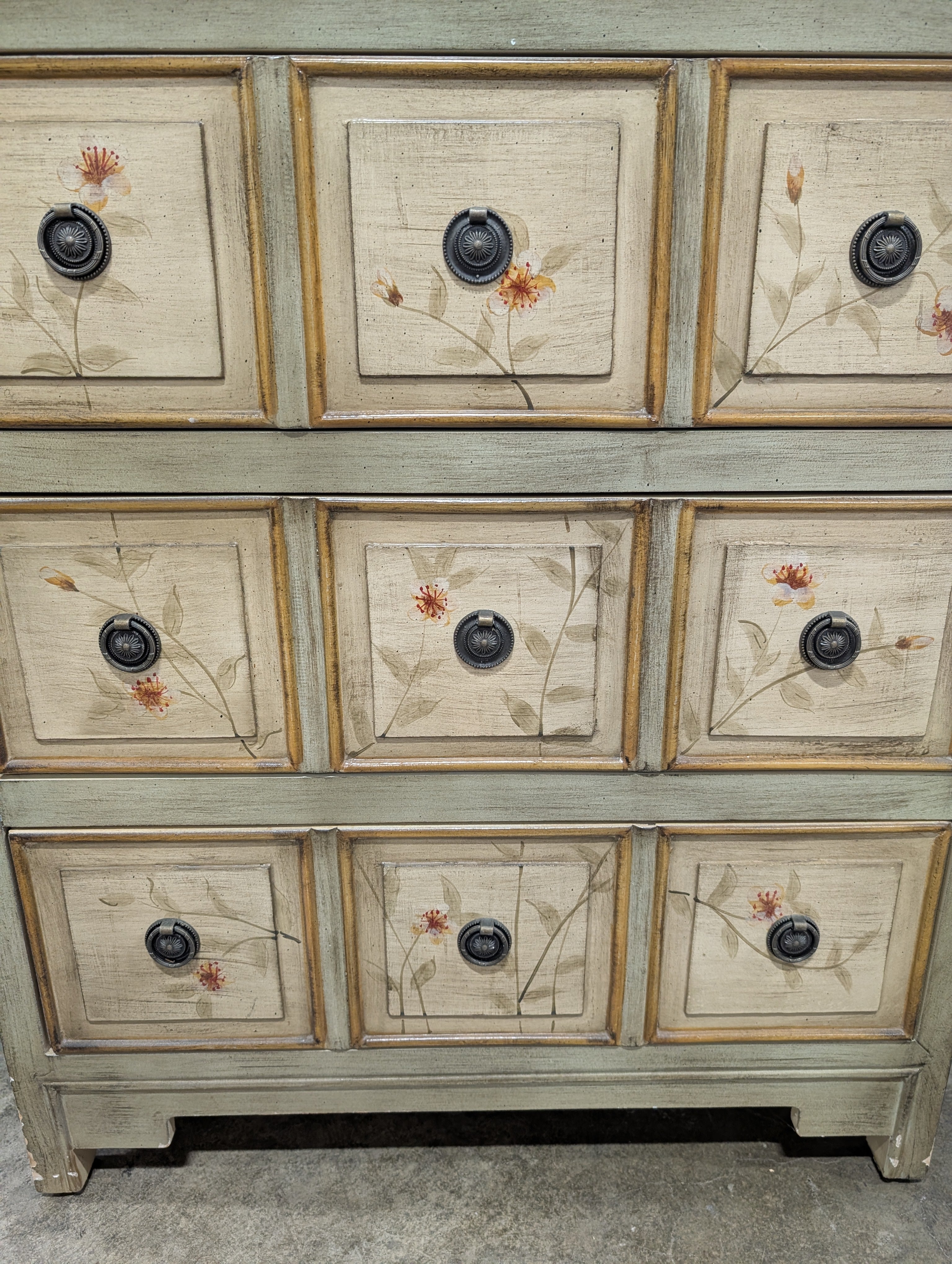 Apothecary Style Three Drawer Accent Chest