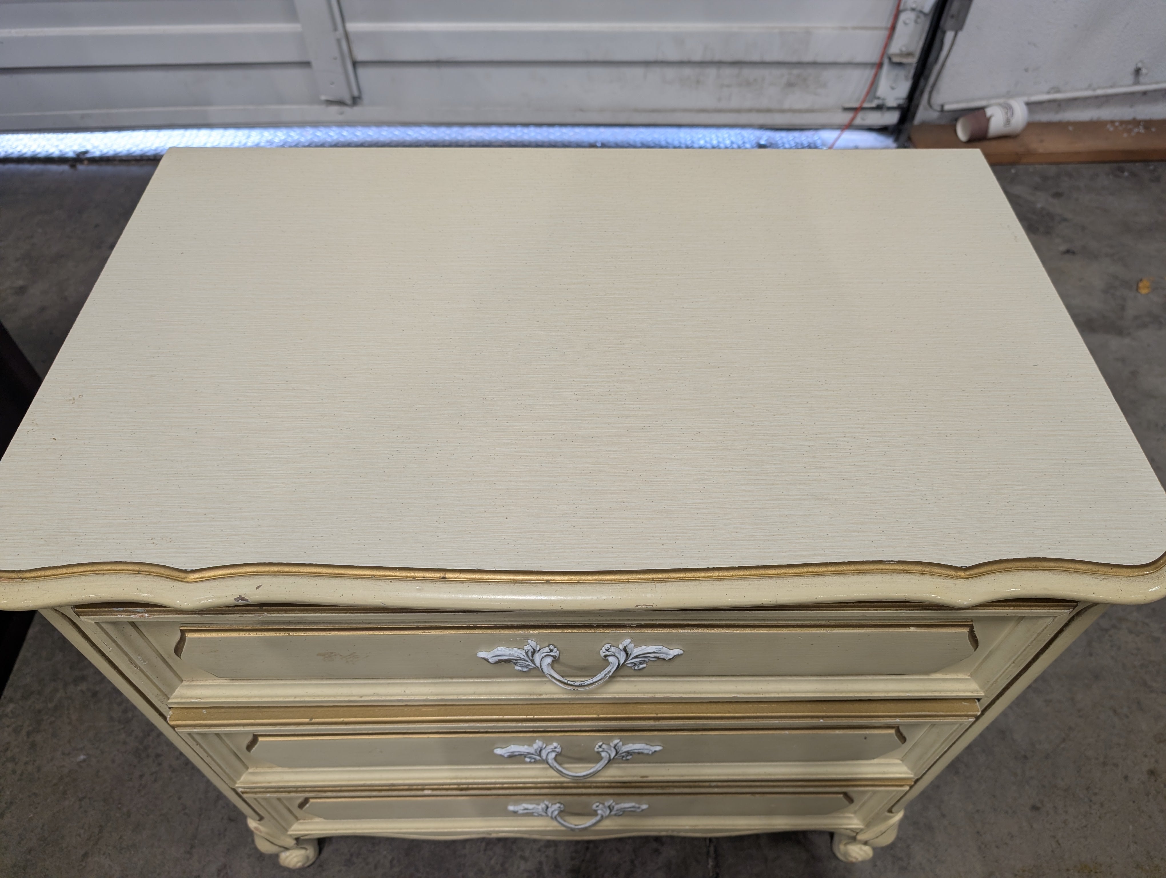 Vintage French Provincial 3-Drawer Nightstand