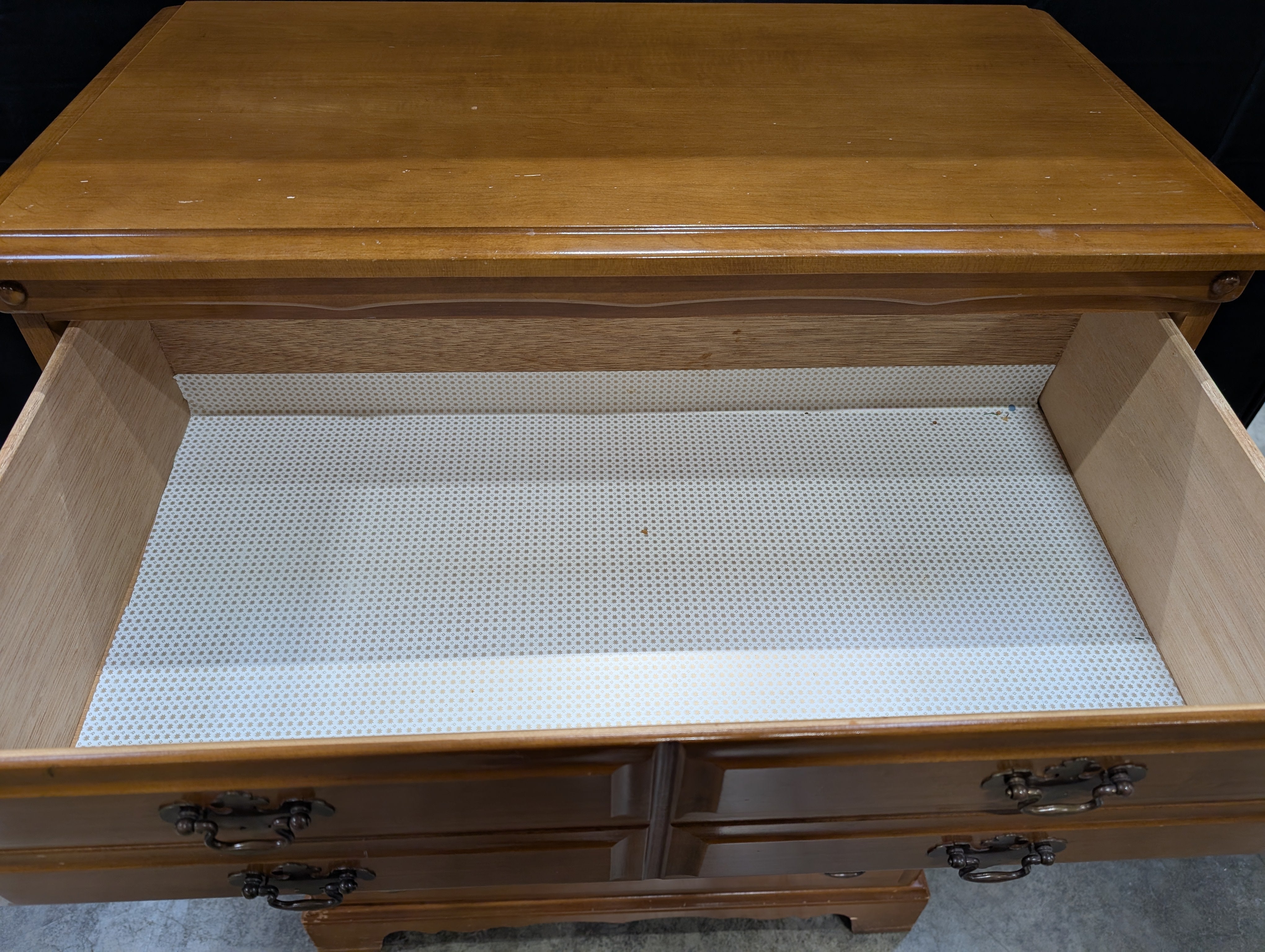 Traditional Five-Drawer Wooden Chest