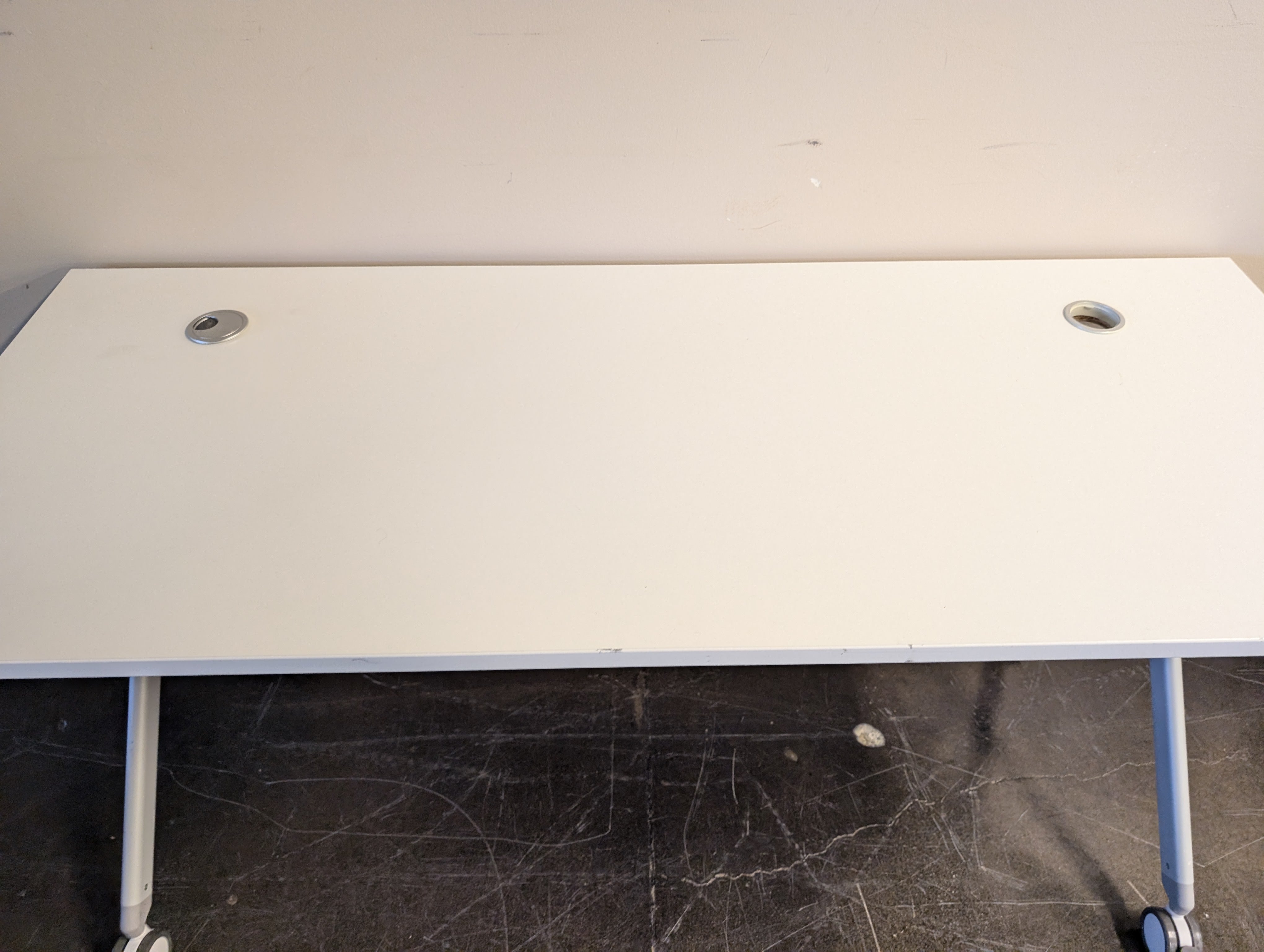Modern Mobile Rectangular Office Desk with Casters