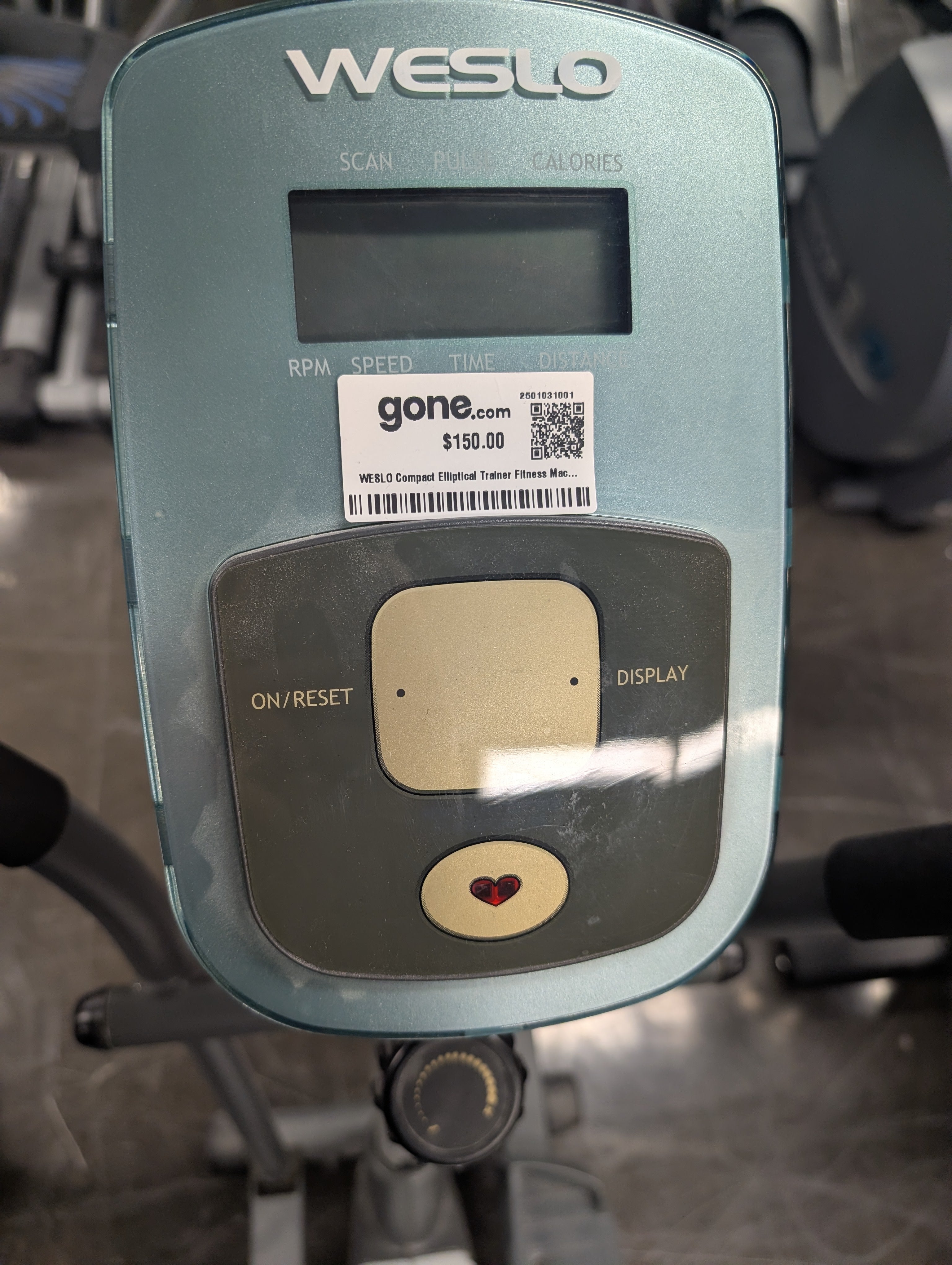 WESLO Compact Elliptical Trainer Fitness Machine