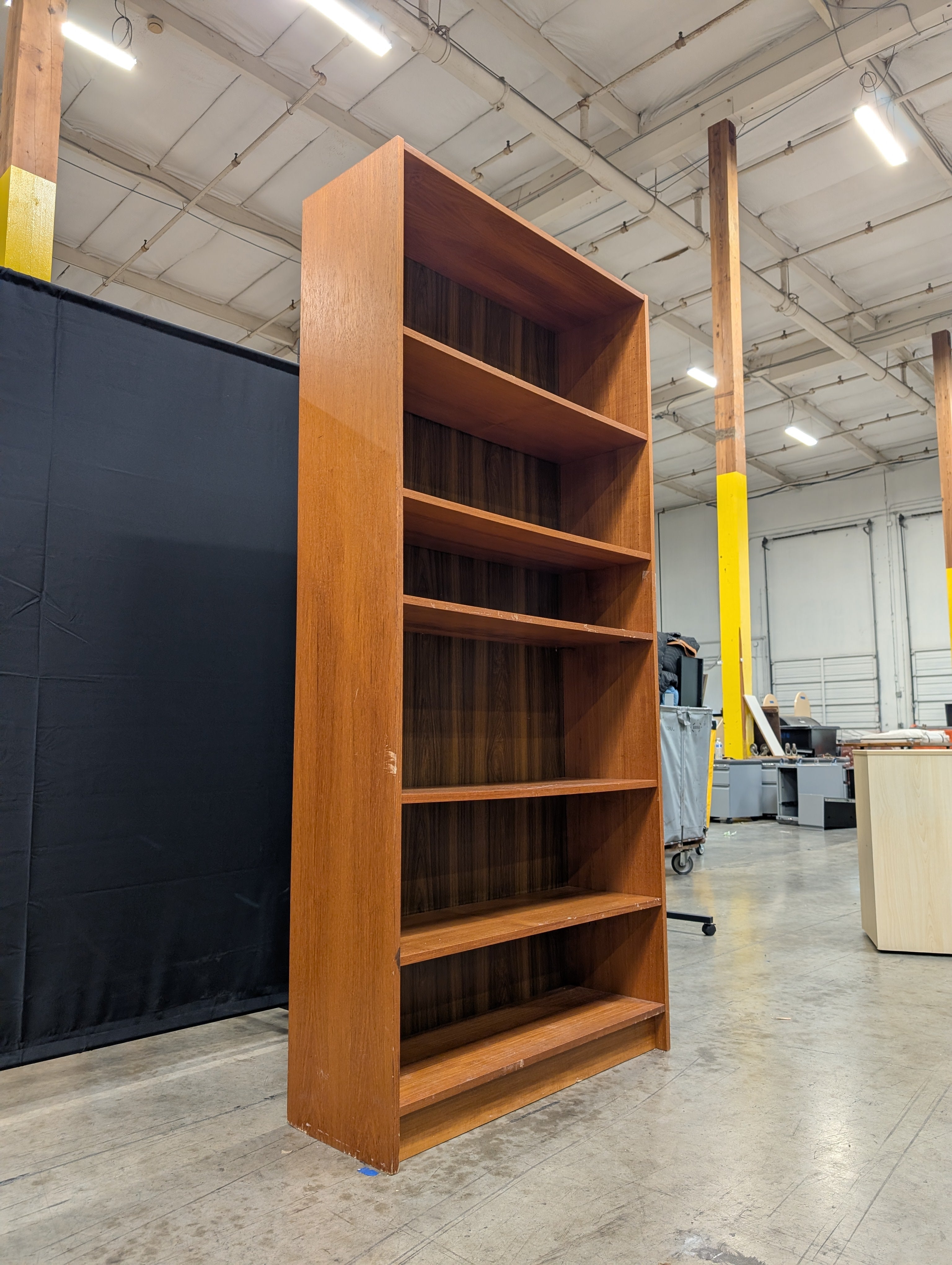 Five-Tier Freestanding Wooden Bookcase