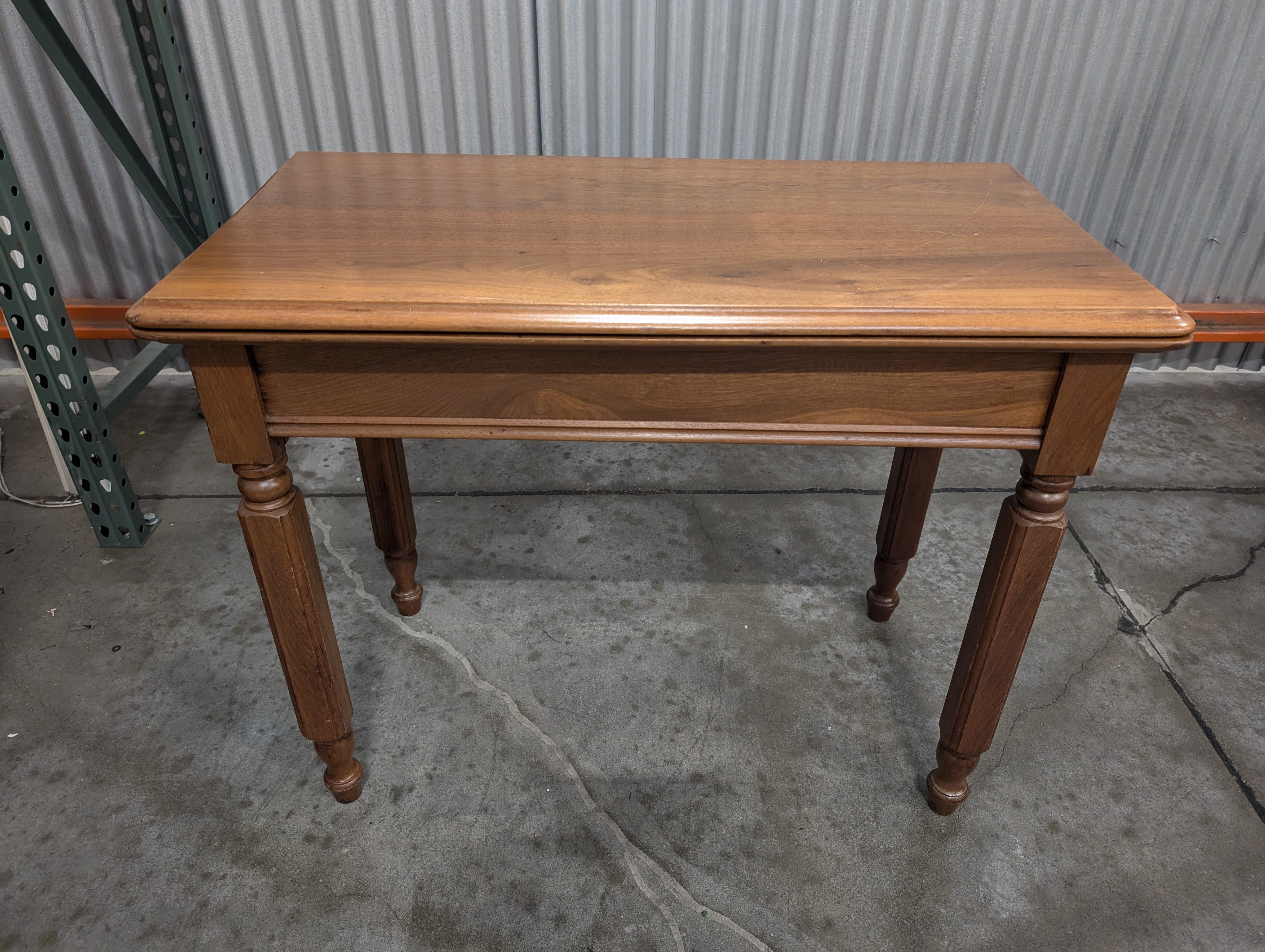 Vintage Wood Drop Leaf Console Table