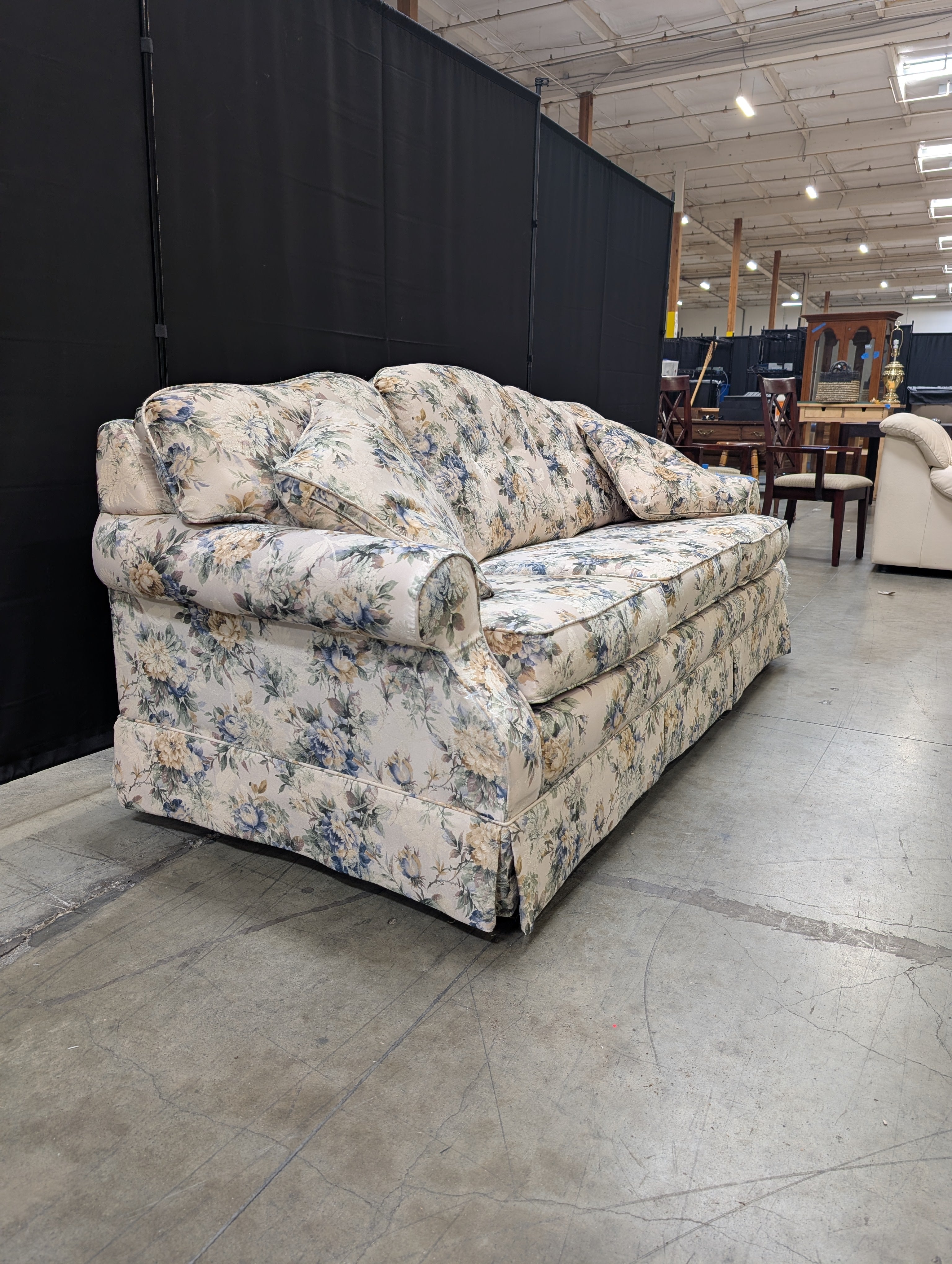 Floral Pattern LaZboy Three-Seater Sofa