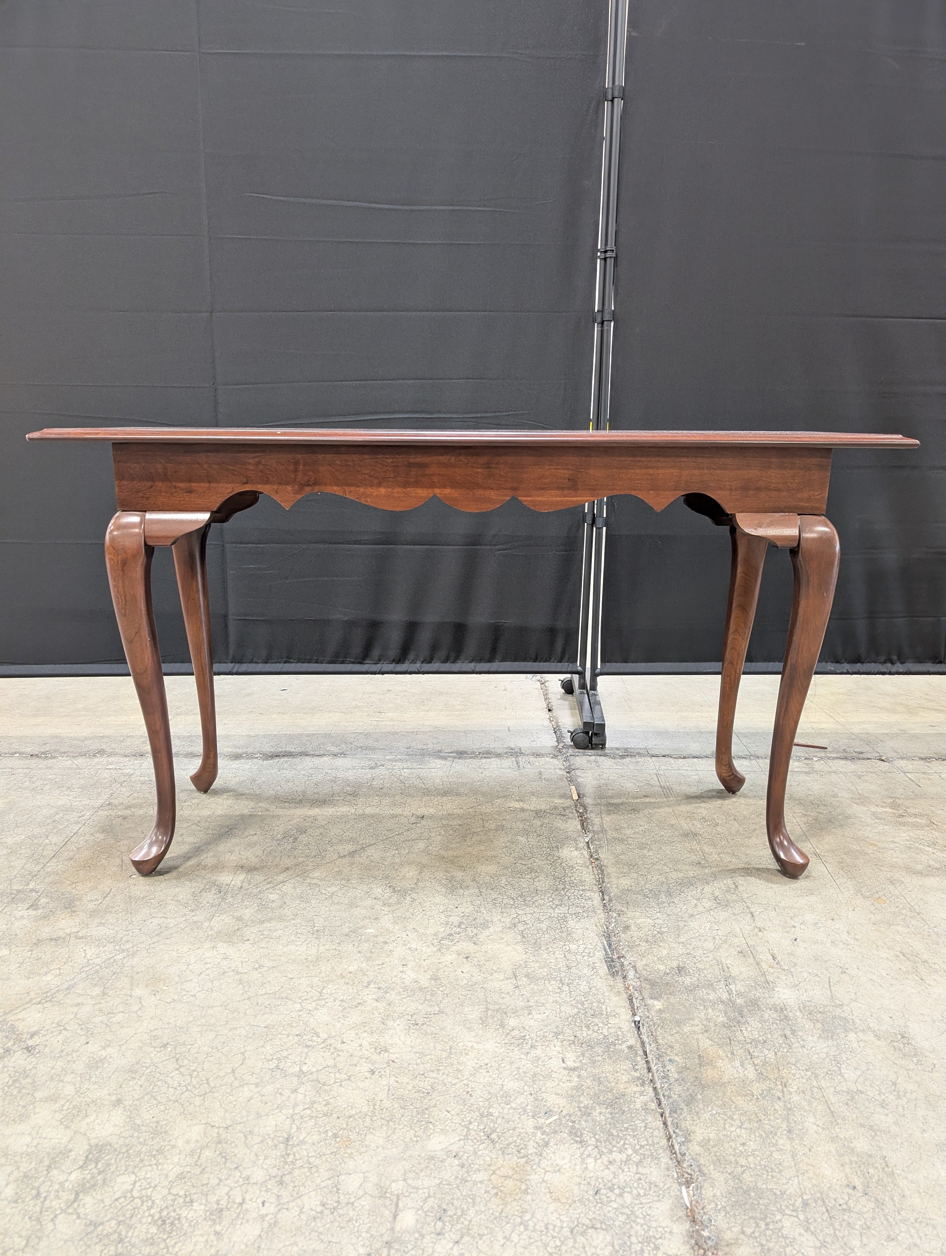Queen Anne-style Solid Cherry Console Table