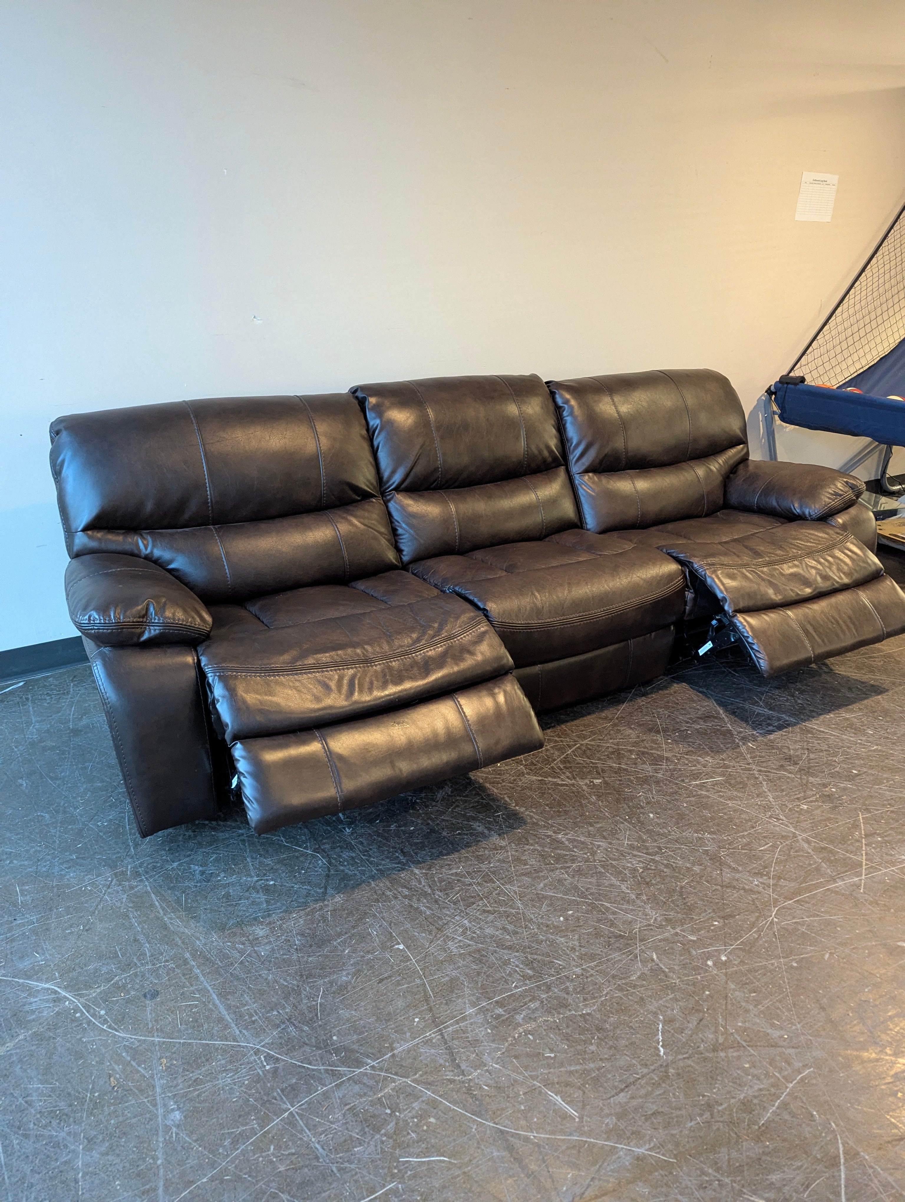 Comfortable Brown Reclining Sofa and Chair Set