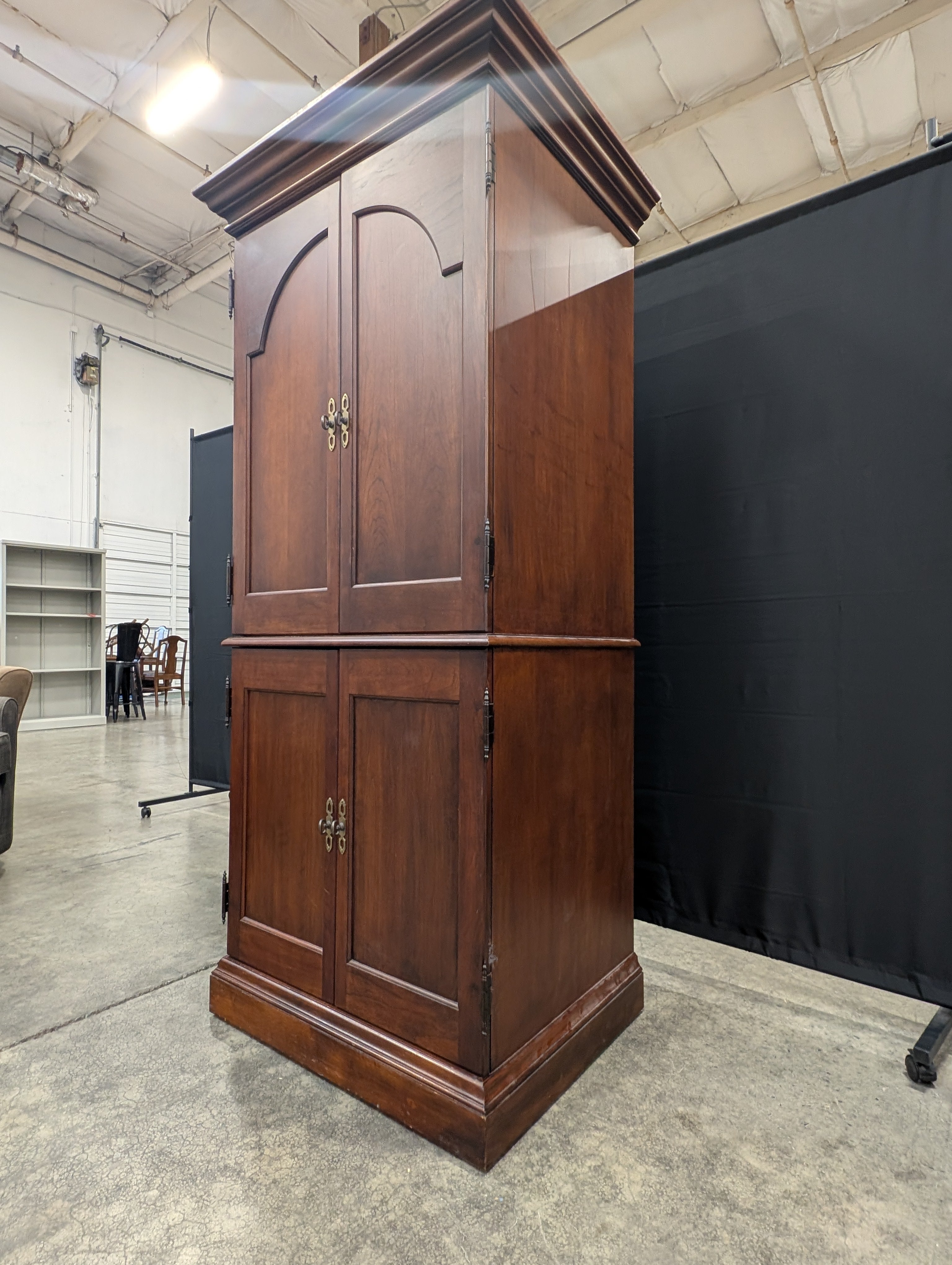 Dark Wood HEKMAN TV Armoire Cabinet