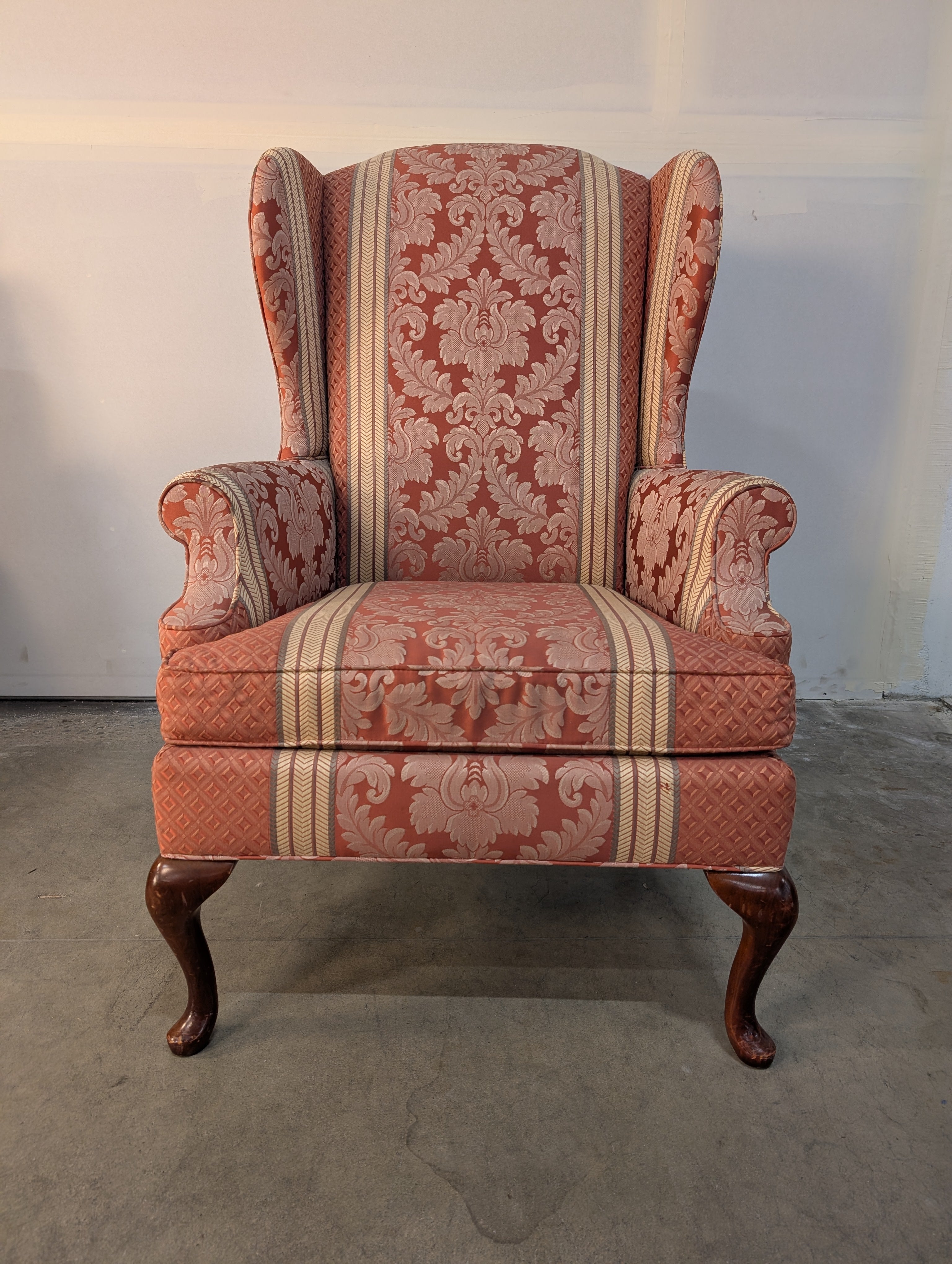 Red Wingback Thomasville Armchair