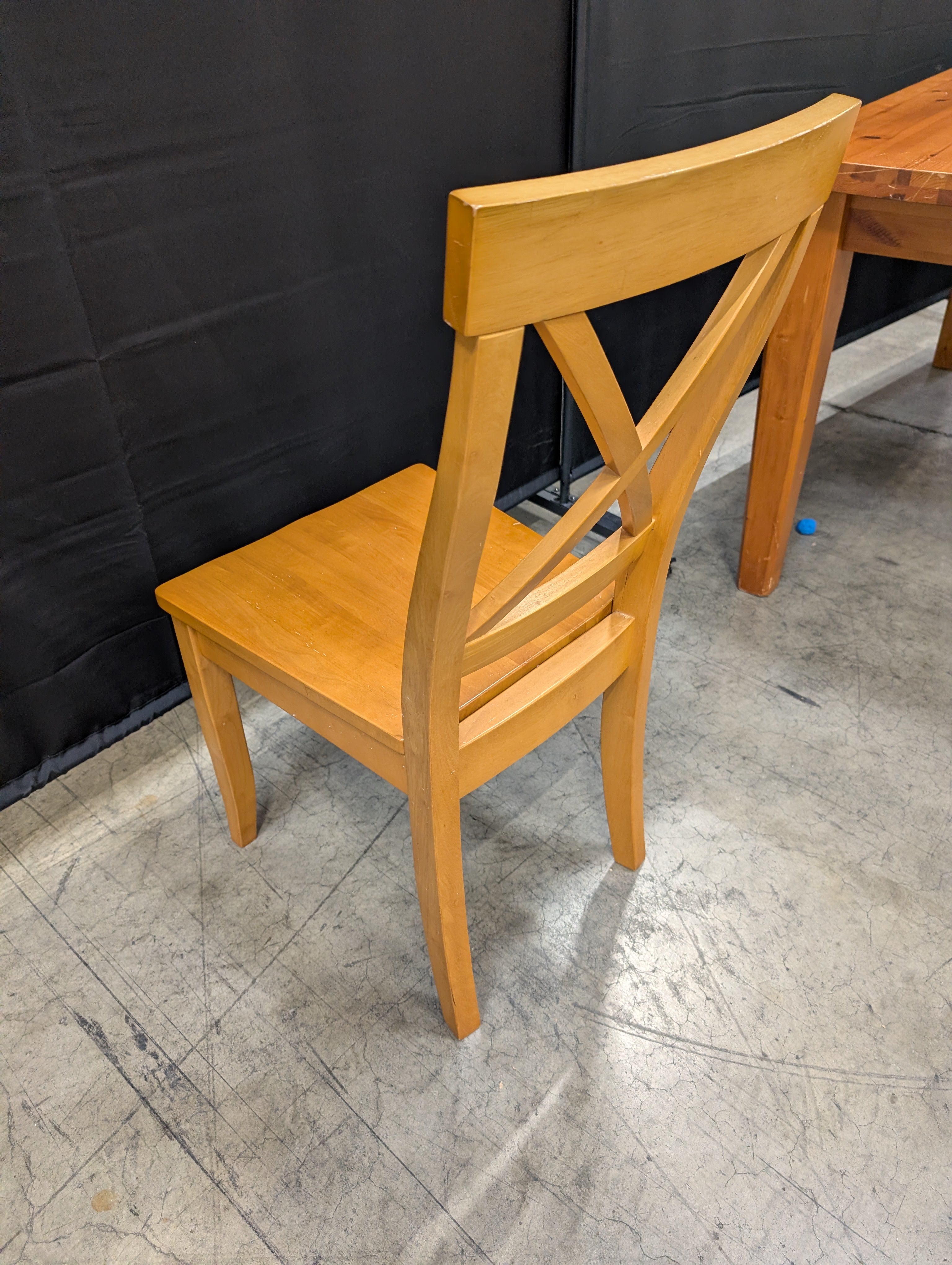 Classic Wooden X-Back Dining Chairs,