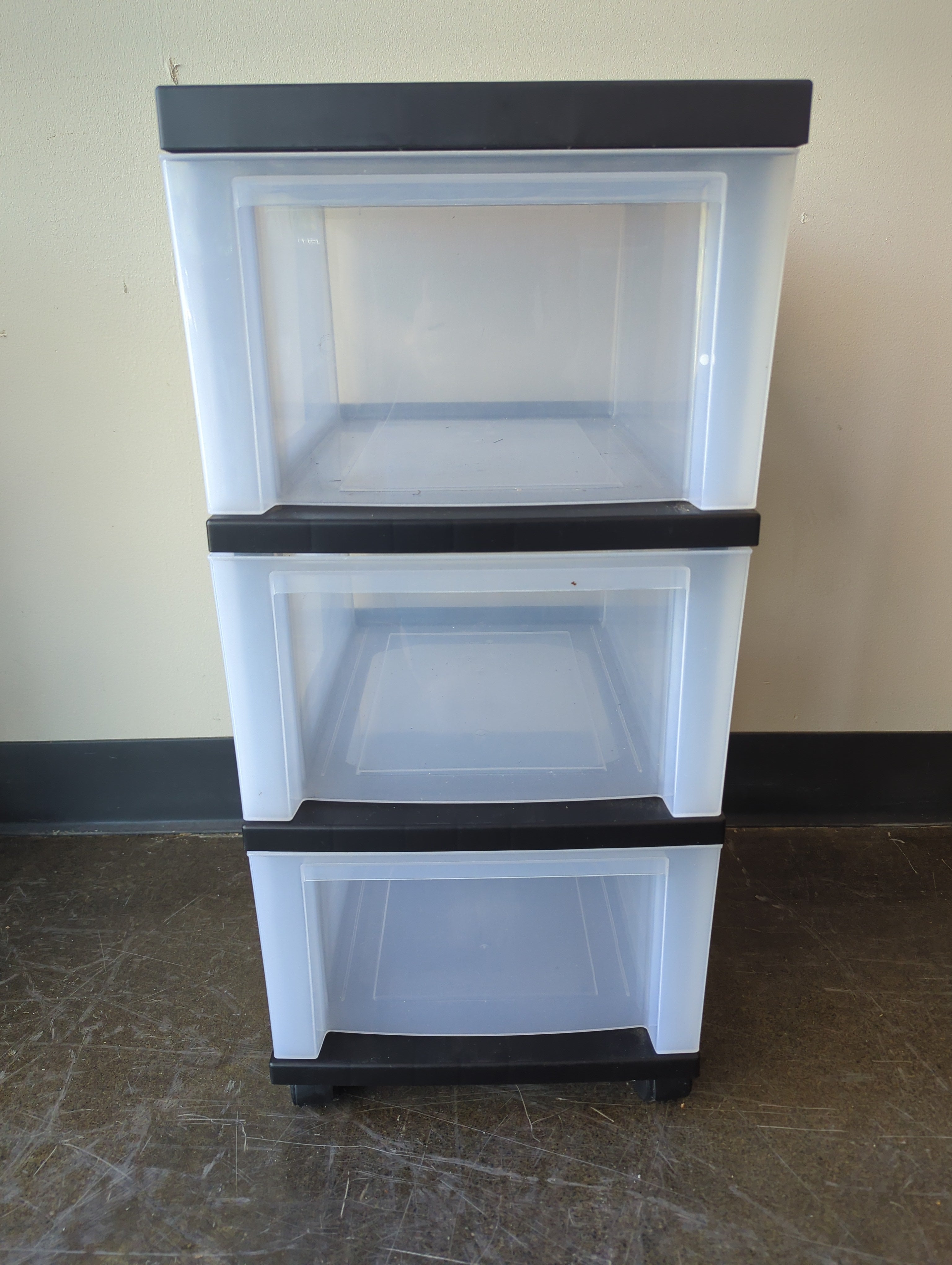 Plastic Three Drawer Organizer