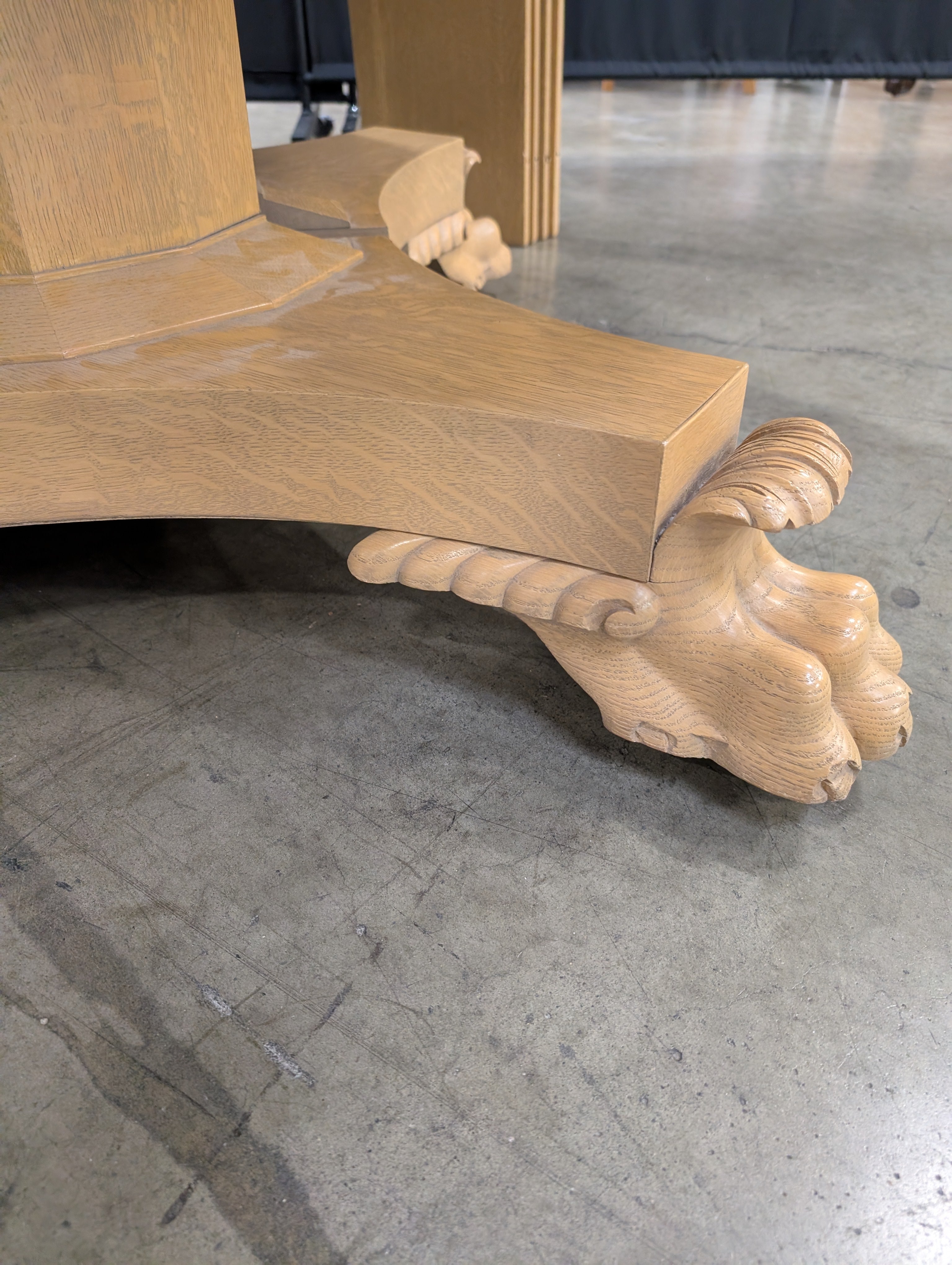 Extendable Oval Wood Dining Table with Pedestal Base