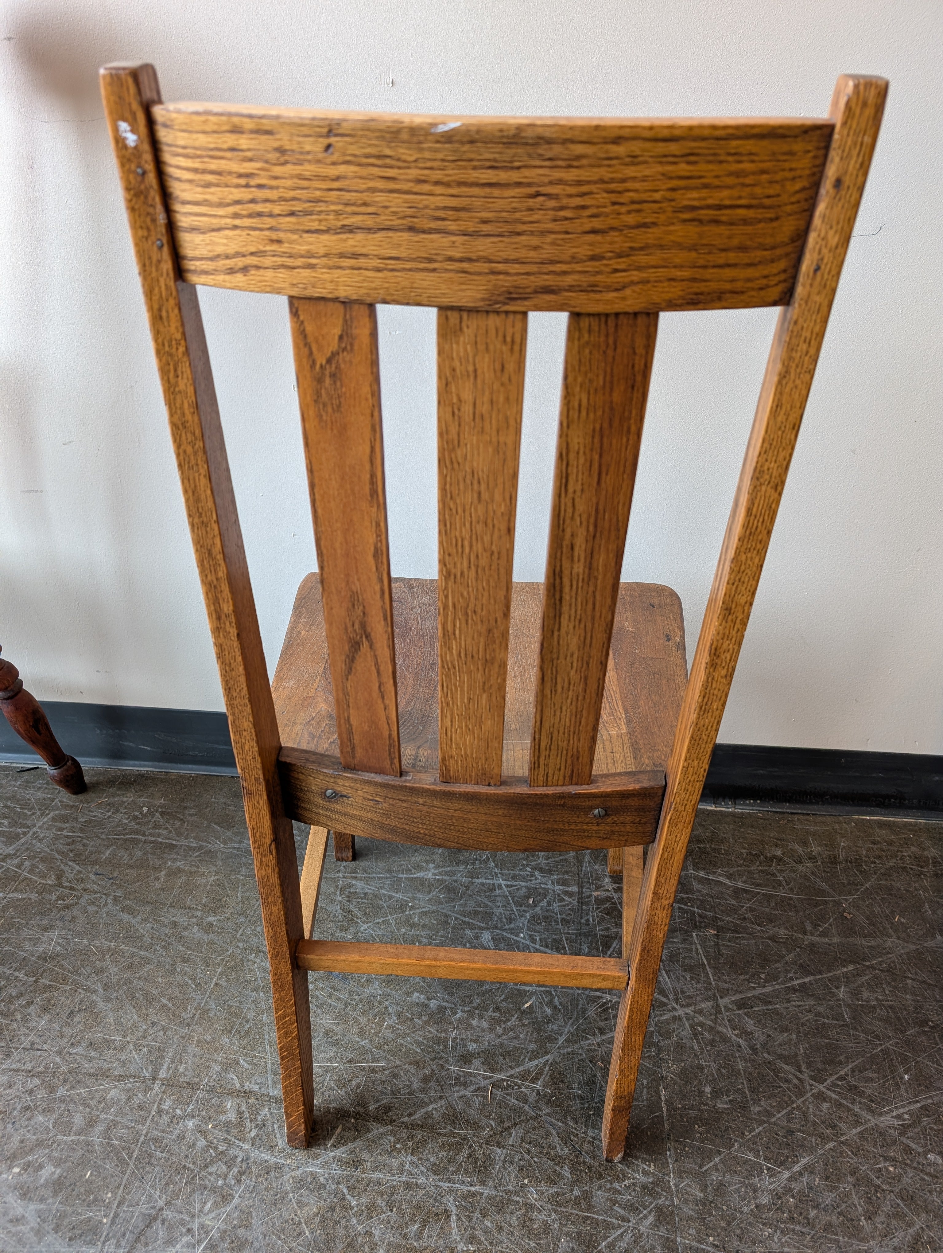 Vintage Mission Style Oak Dining Chair