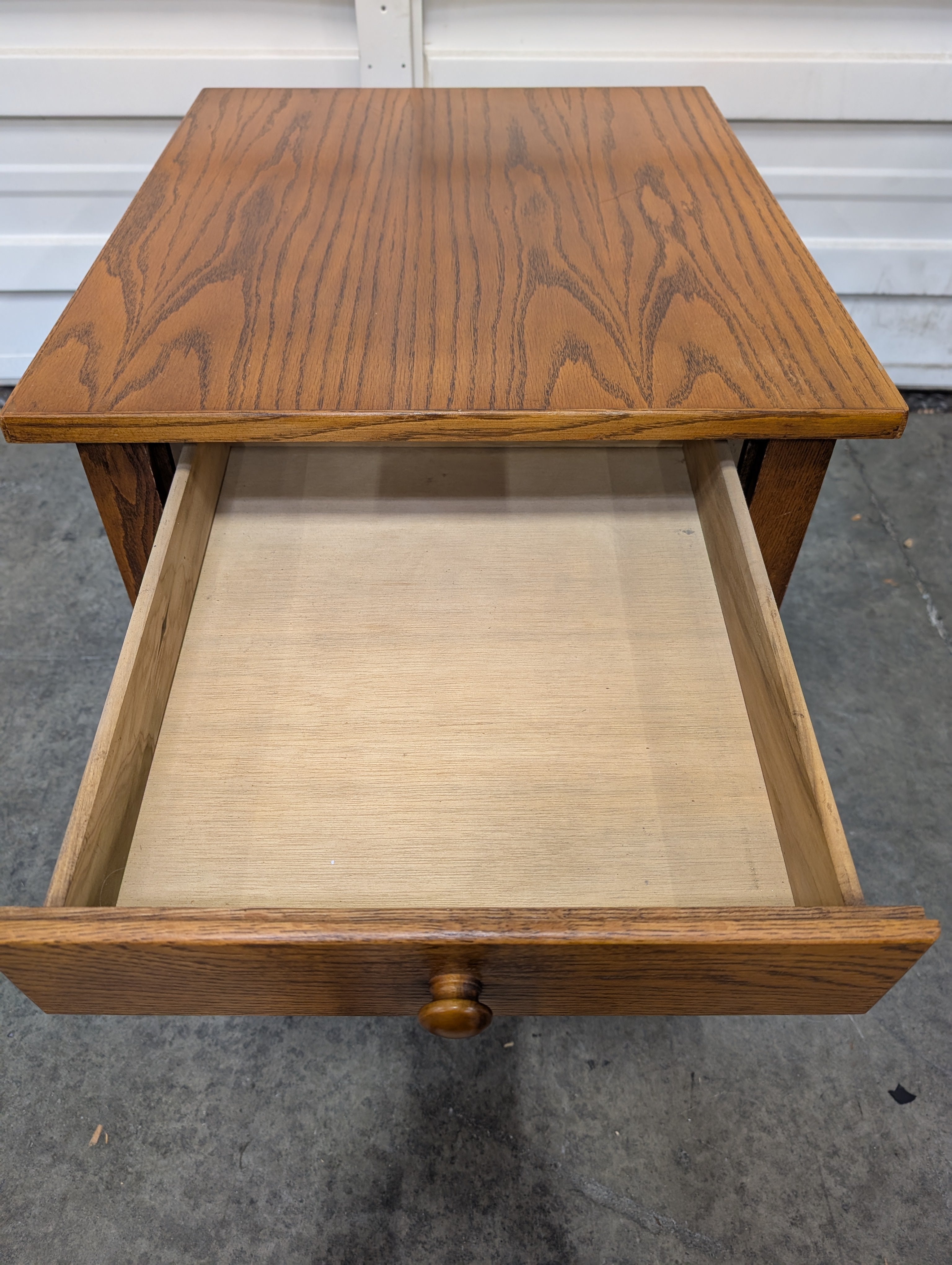 Compact Wooden Side Table with Drawer