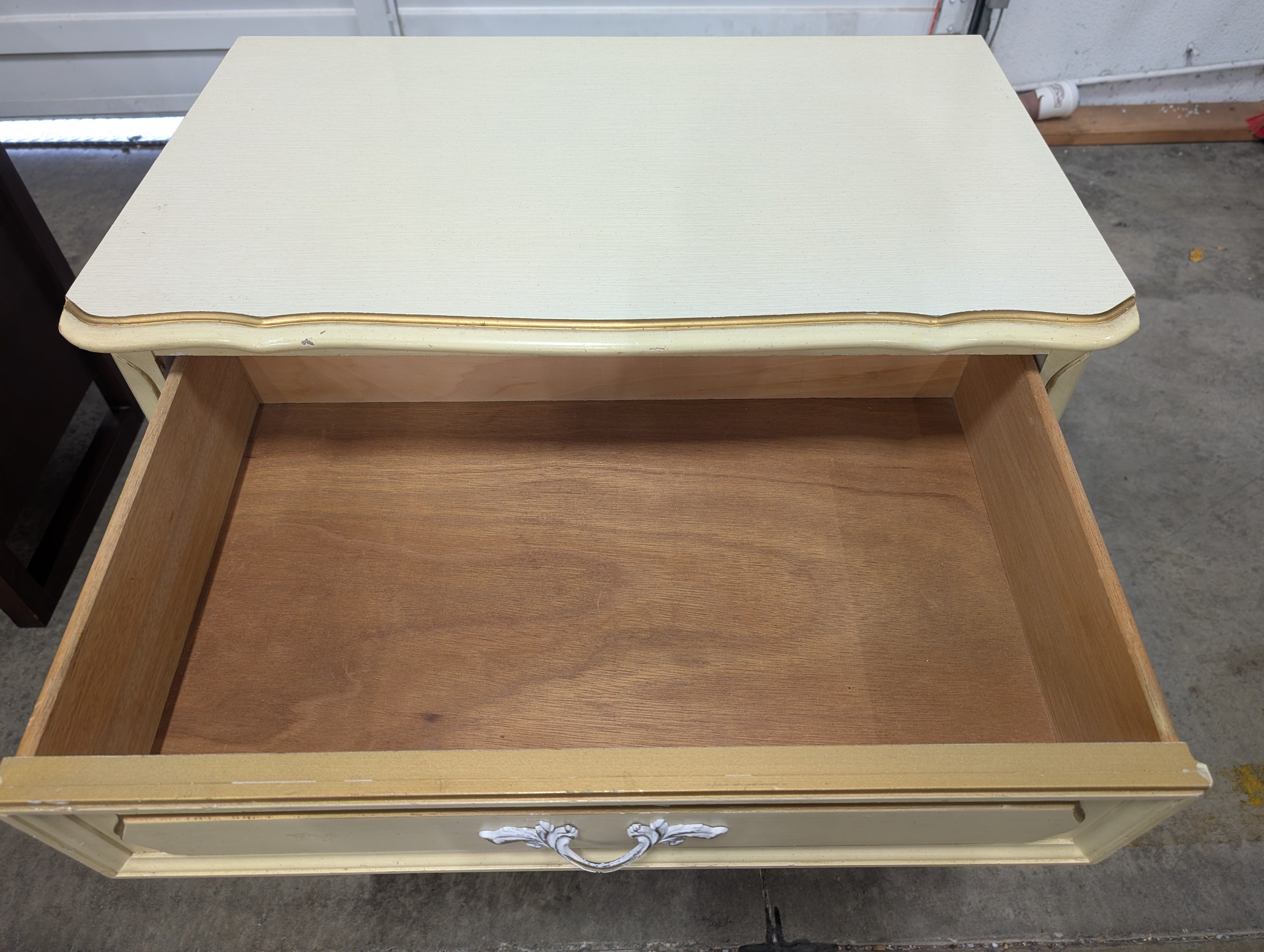 Vintage French Provincial 3-Drawer Nightstand