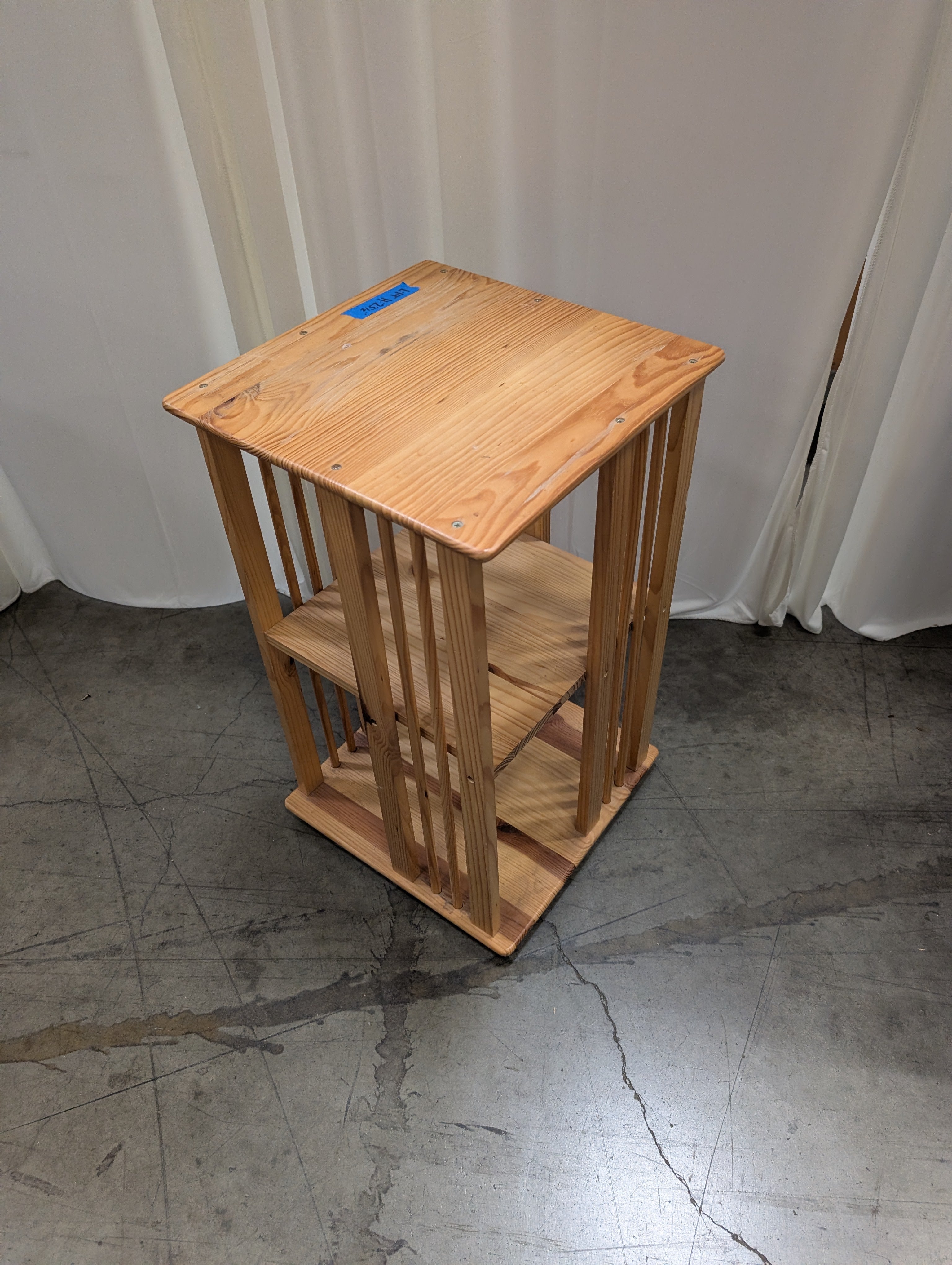 Craftsman Style Slatted End Table in Pine