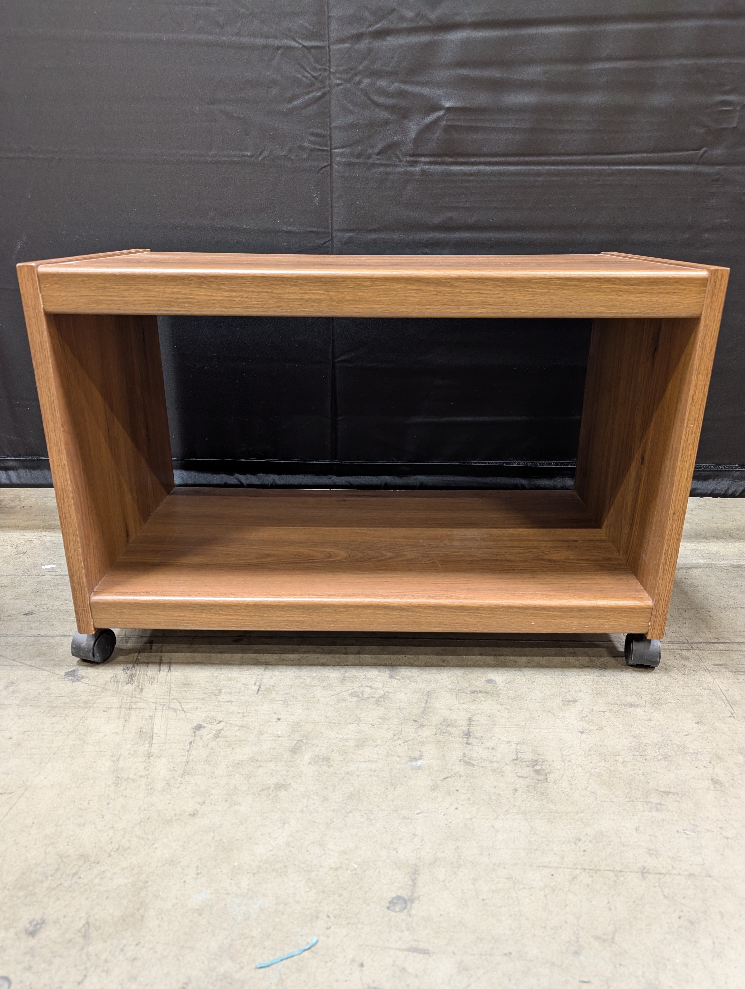 Compact Wooden Open Shelf Storage Unit