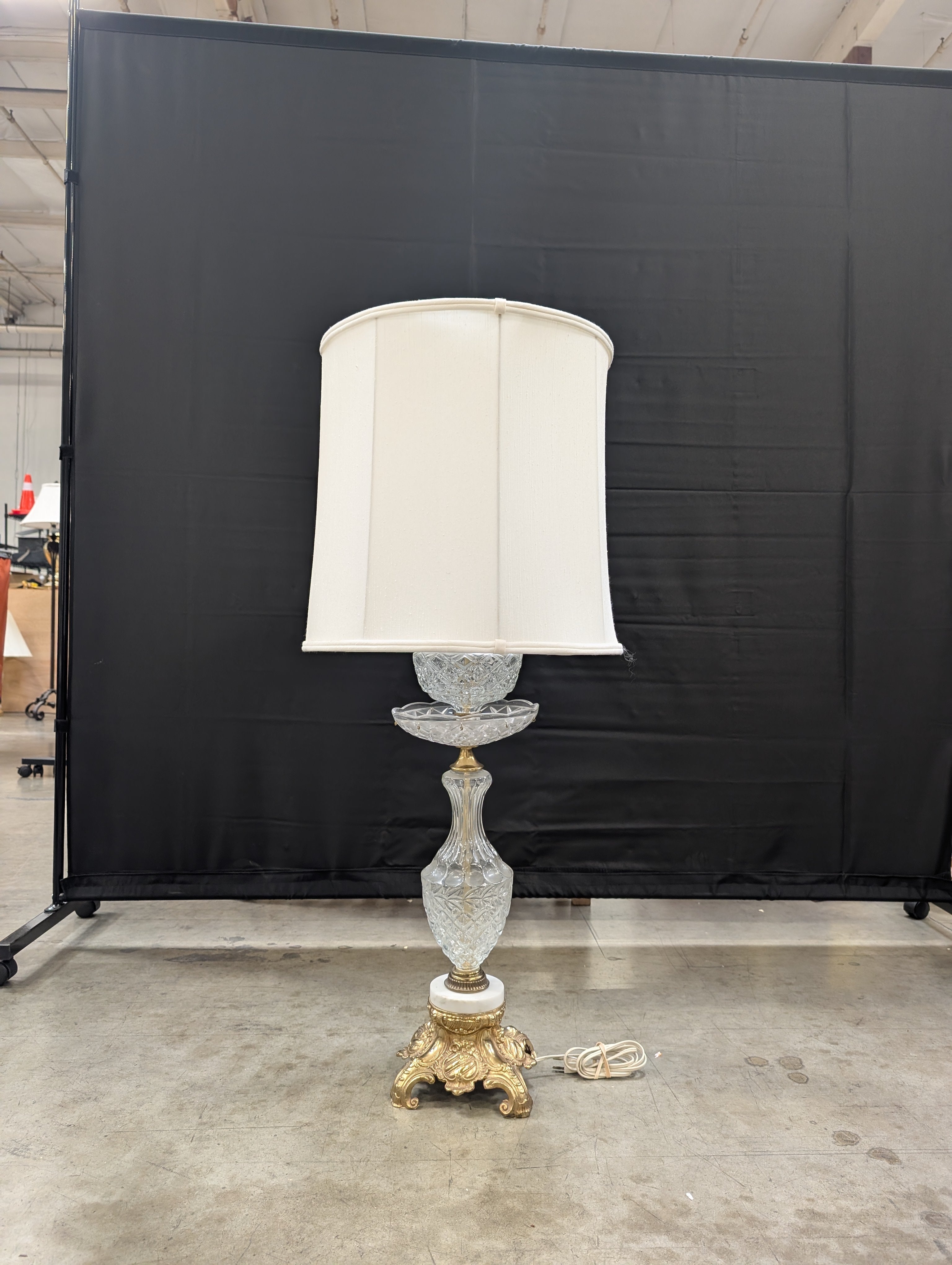 Vintage Crystal Table Lamp