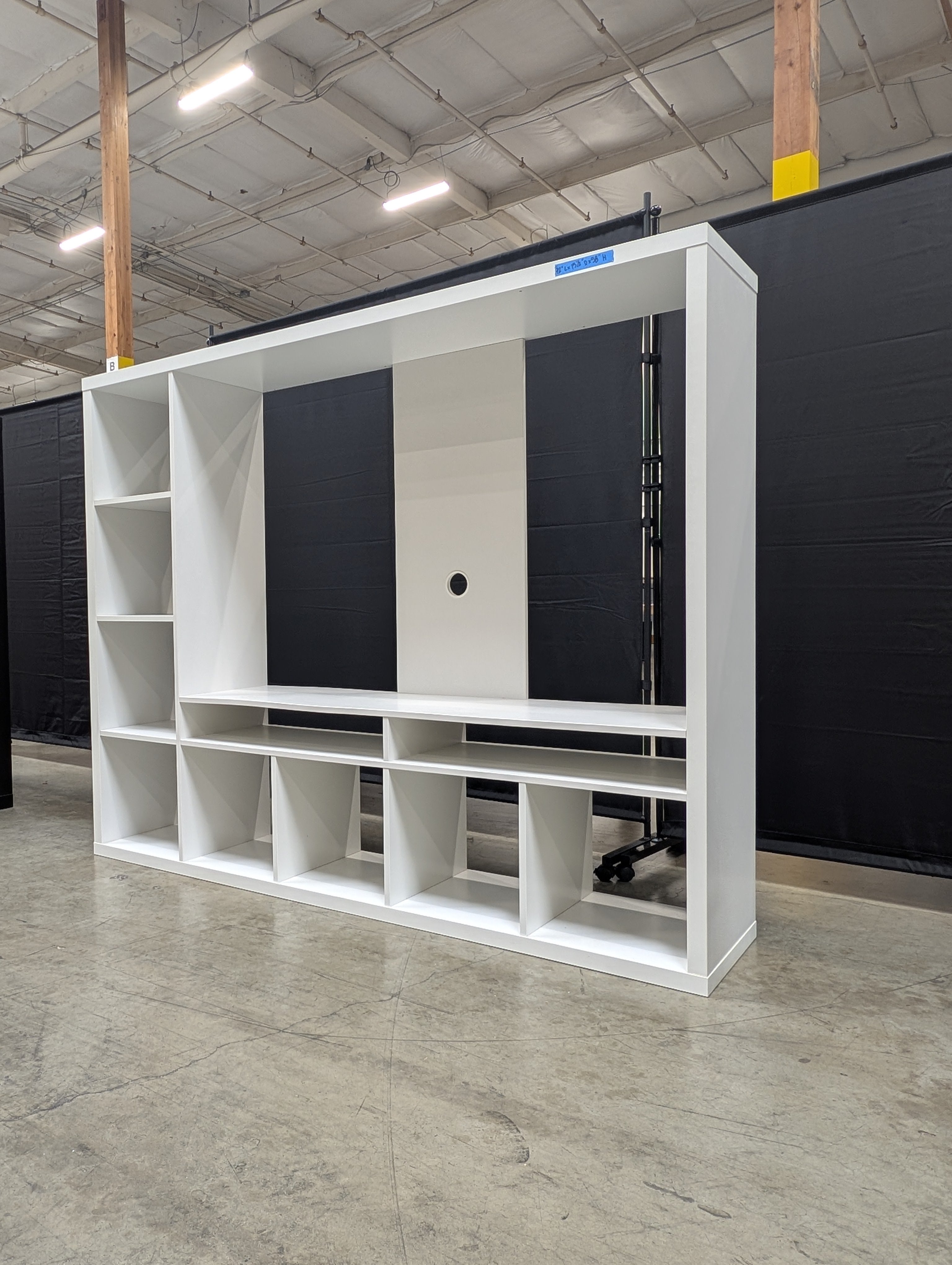 Versatile White Modular Cube Storage Unit