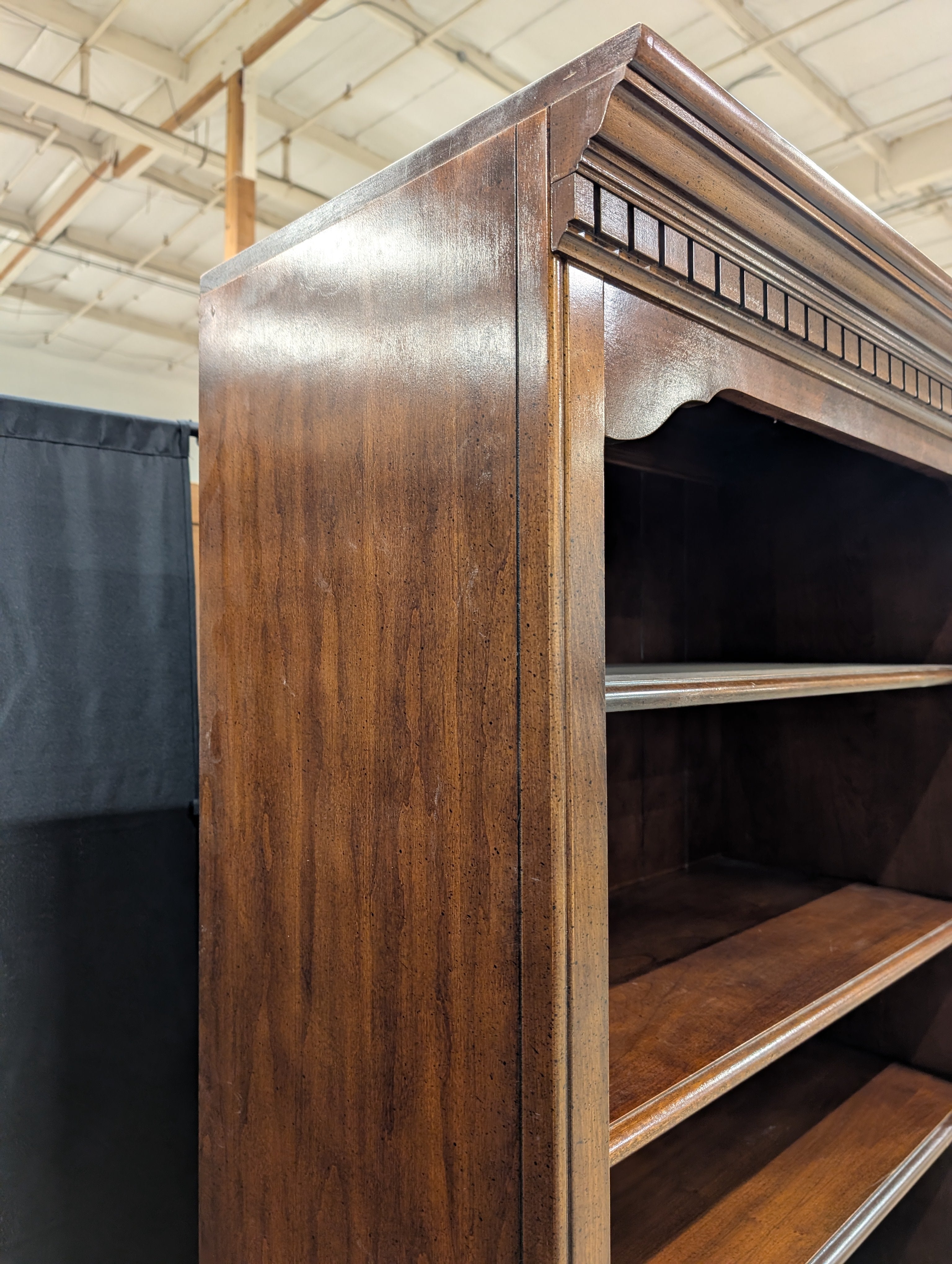 Hooker Furniture Dark Wood Display Cabinet with Lower Storage