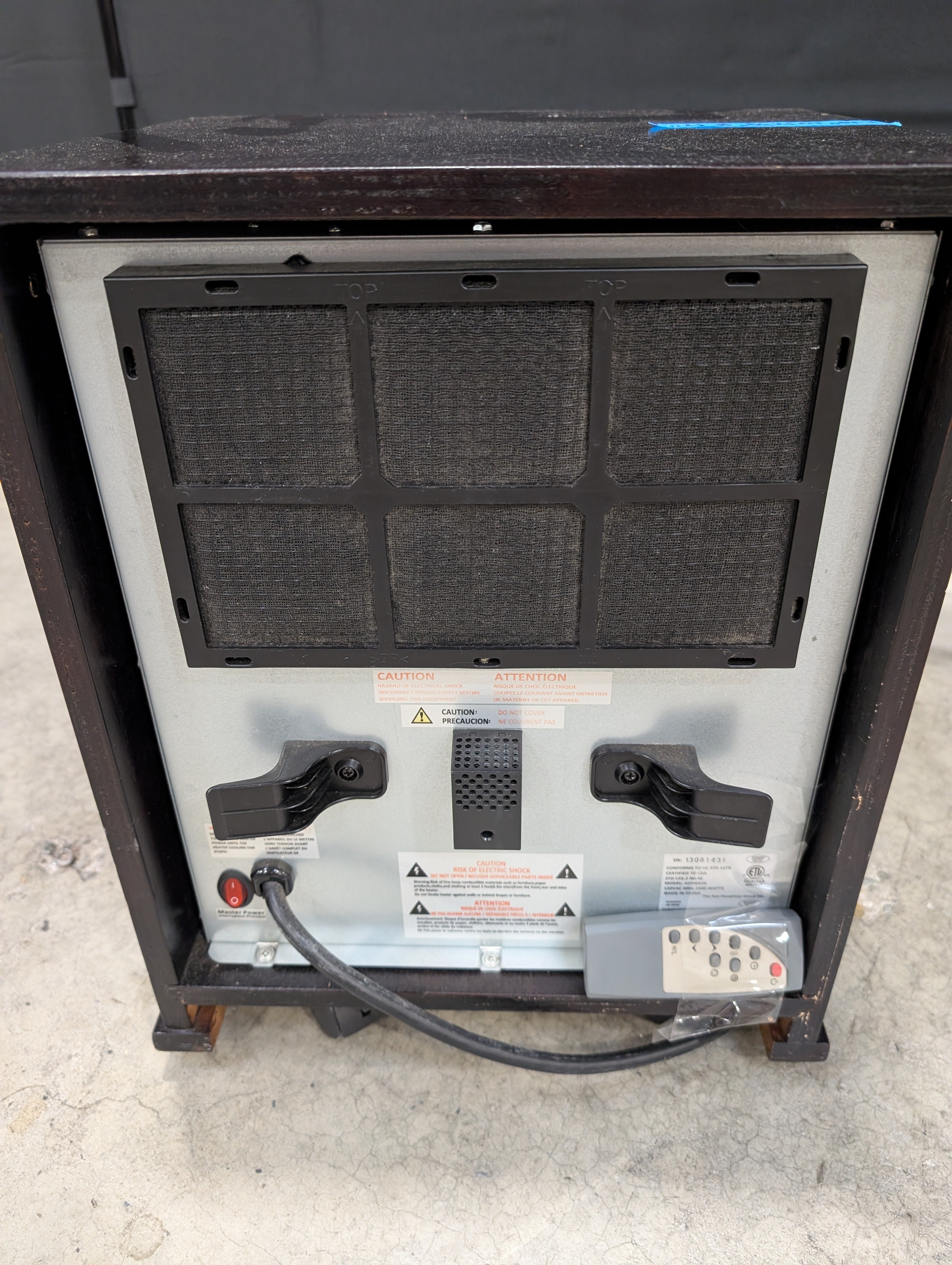 American Comfort Wood Cabinet Infrared Electric Space Heater