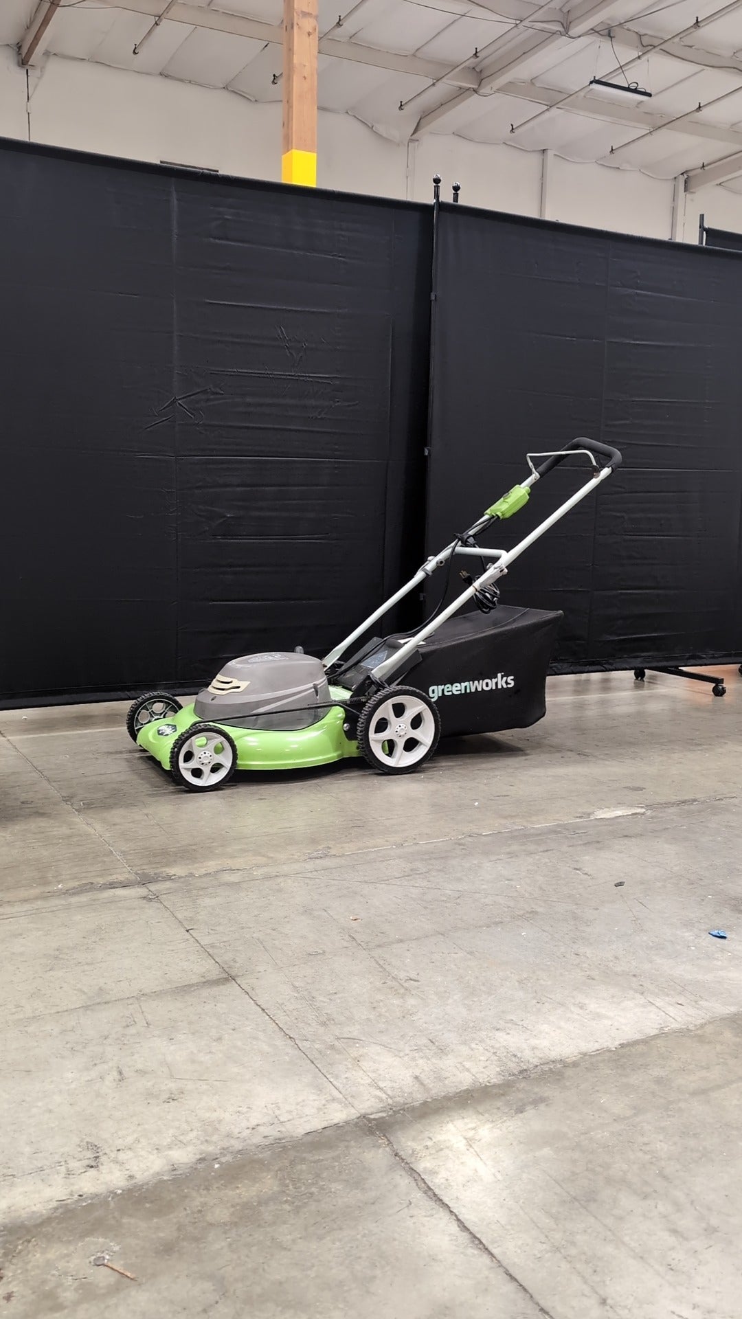 Used Greenworks 2412 Corded Electric Push Lawn Mower