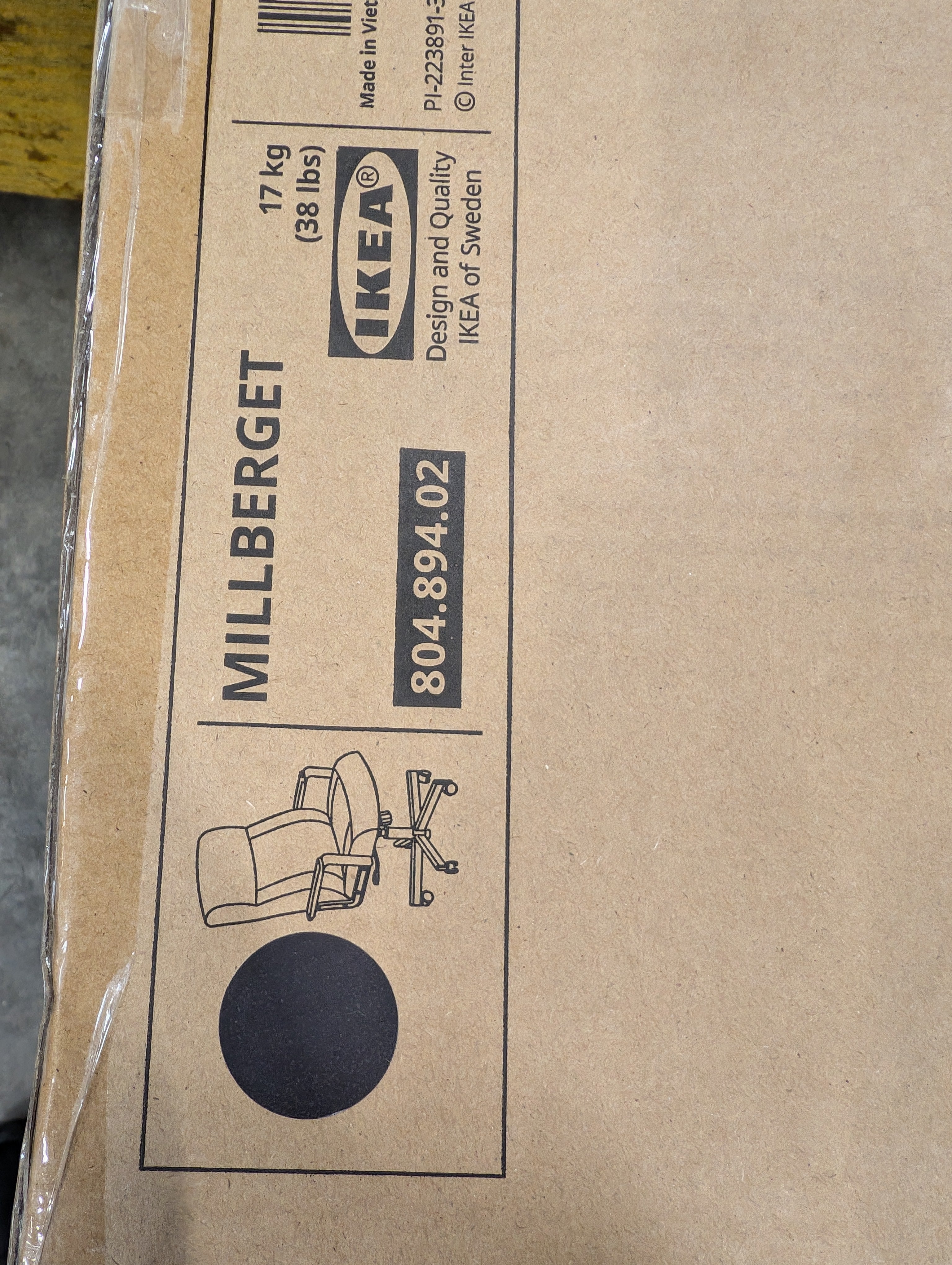 Warehouse sale--New Ikea Black Office Chair in Box